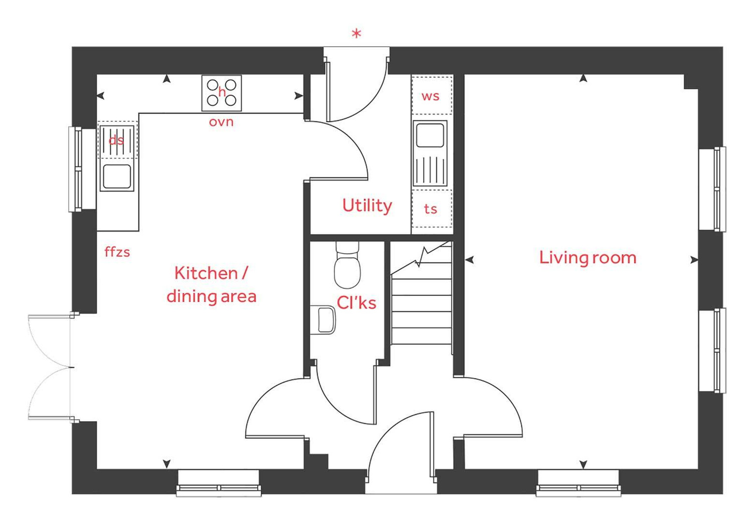 "The Becket" at Sephton Drive, Longford, Coventry CV6, 3 bedroom semi