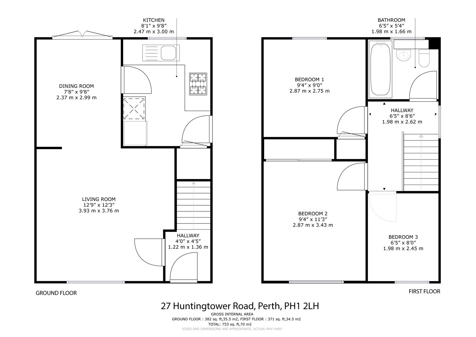 27, Huntingtower Road, Perth floorplan
