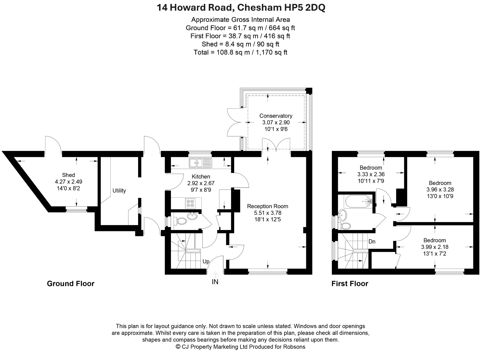 14 Howard Road, Chesham floorplan