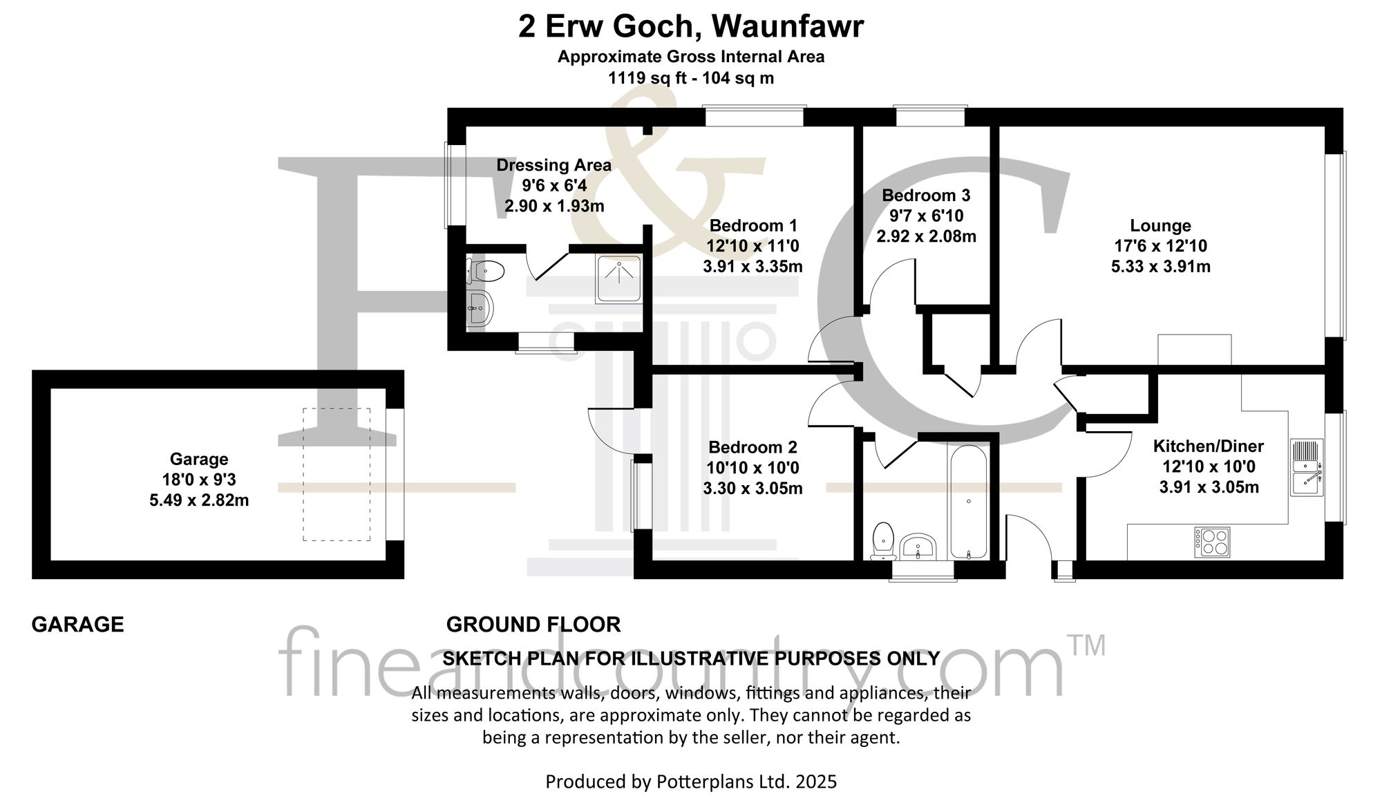 2 Erw Goch, Aberystwyth floorplan