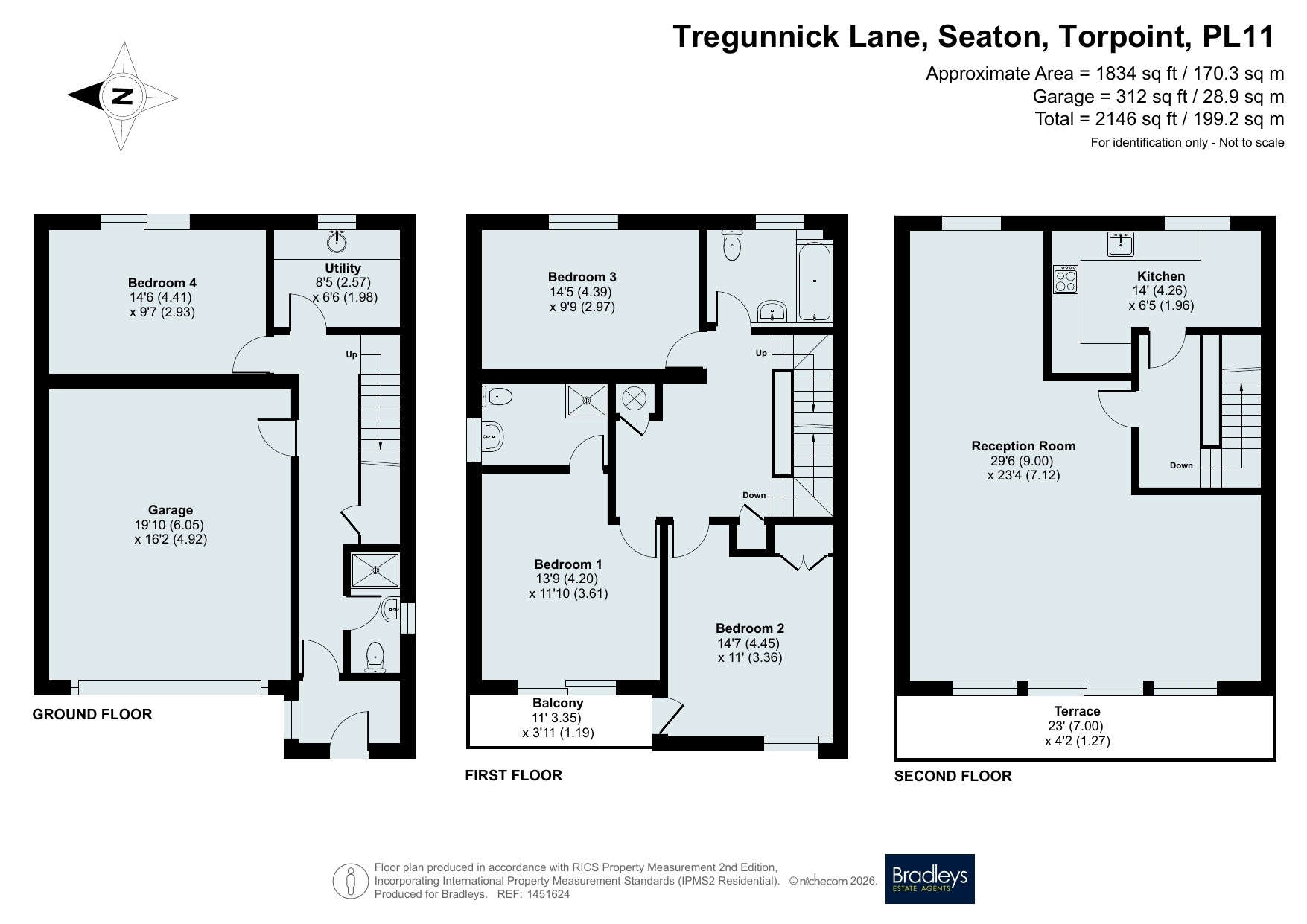 Mordonnow, 8, Tregunnick Lane, Torpoint floorplan