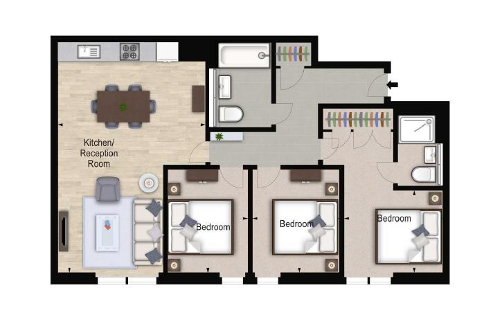 3 Bedrooms Flat to rent in Merchant Square, Paddington Basin W2