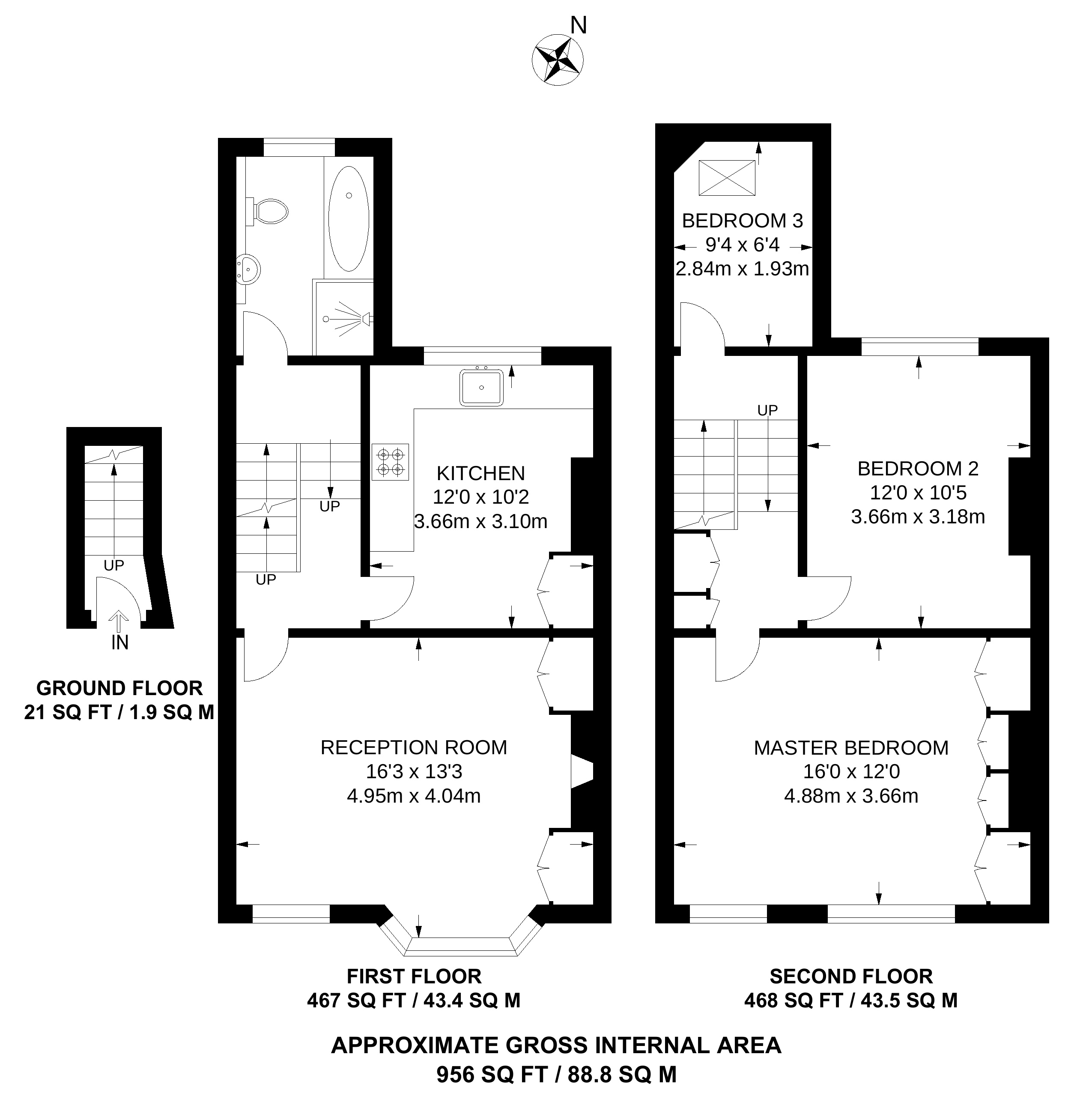 Glengarry Road, East Dulwich, London SE22, 3 bedroom flat for sale
