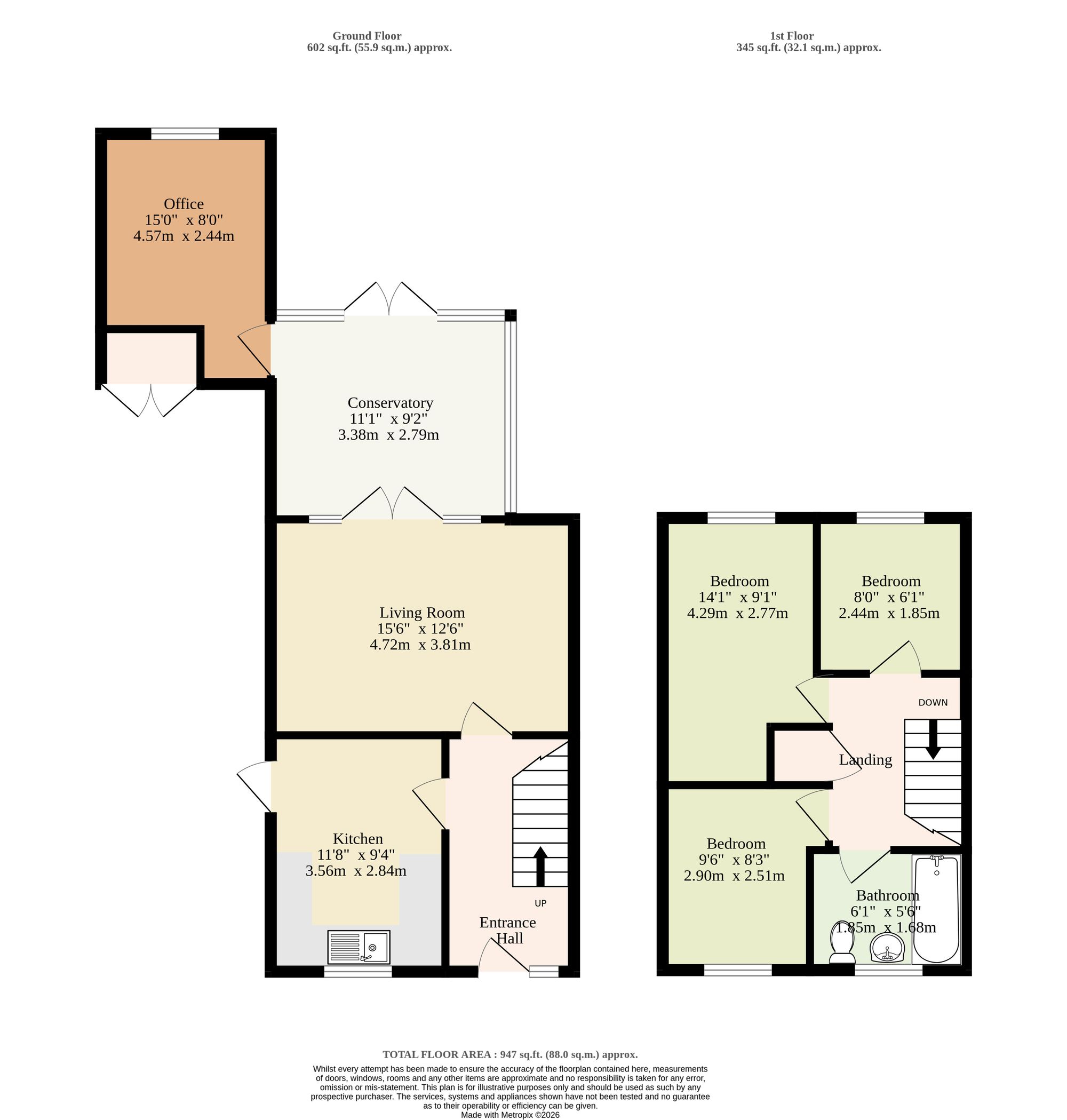 21 Potters Drive, Great Yarmouth floorplan