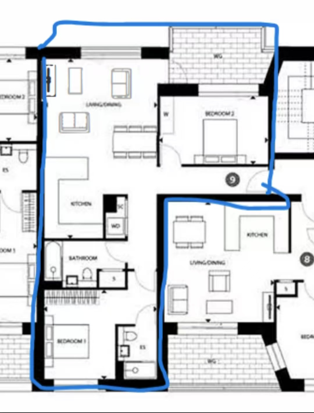 2, Flat 66, New Tannery Way, London floorplan