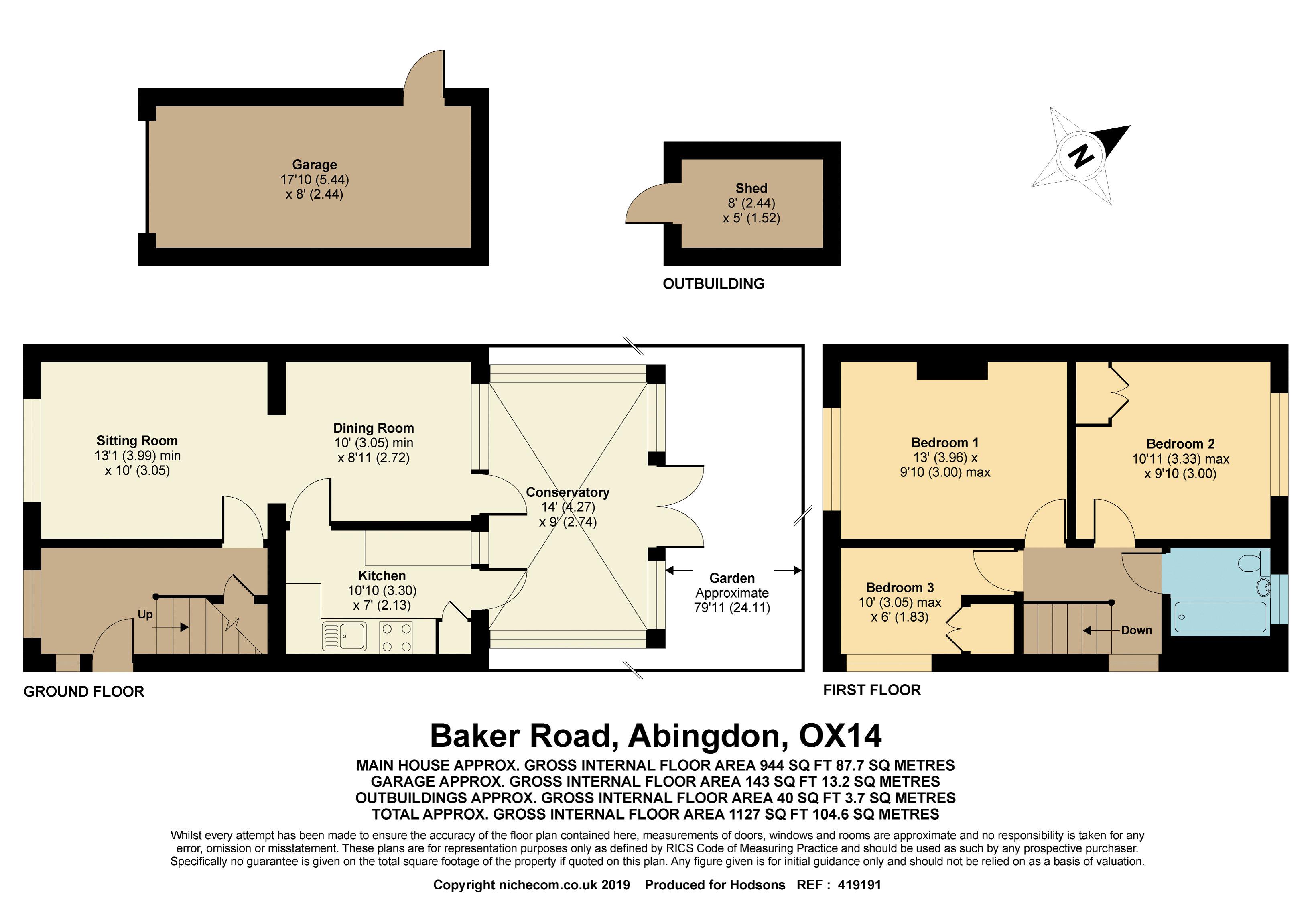 3 Bedrooms Semi-detached house for sale in Baker Road, Abingdon OX14