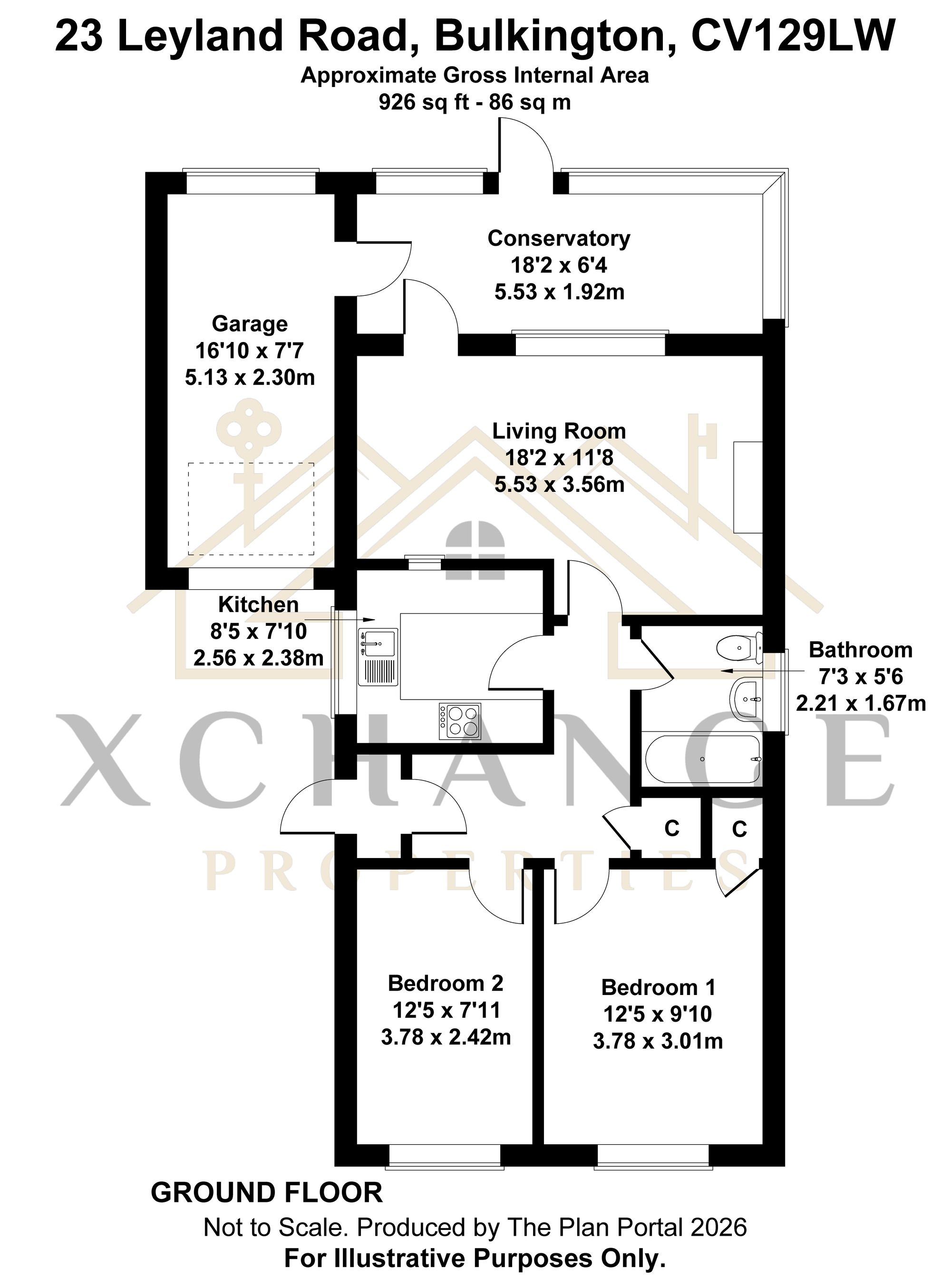 23 Leyland Road, Bedworth floorplan