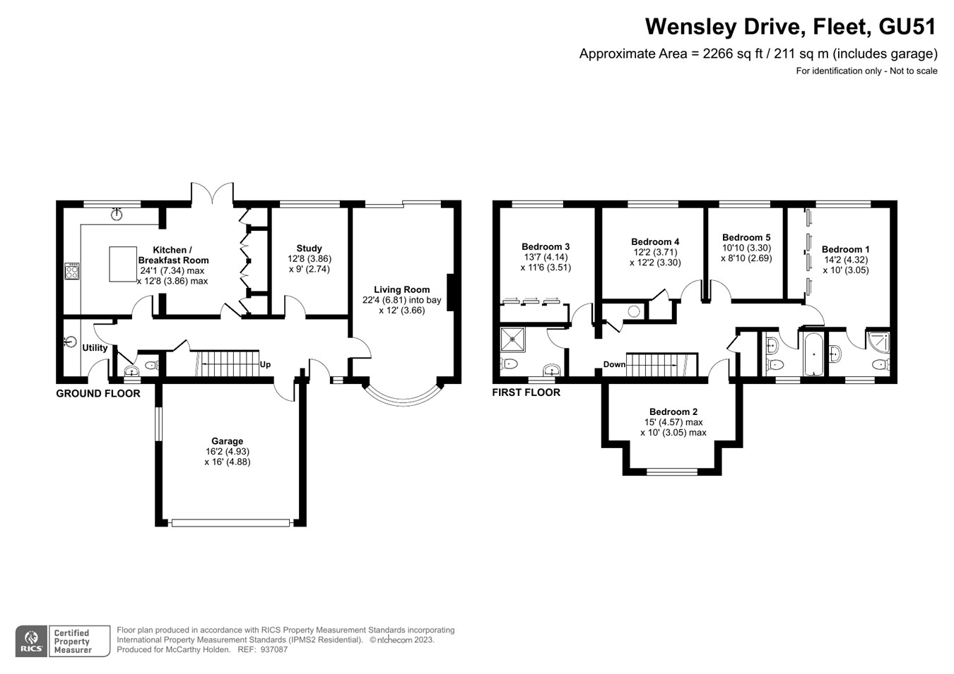 Wensley Drive, Fleet GU51, 5 bedroom detached house for sale 63741320