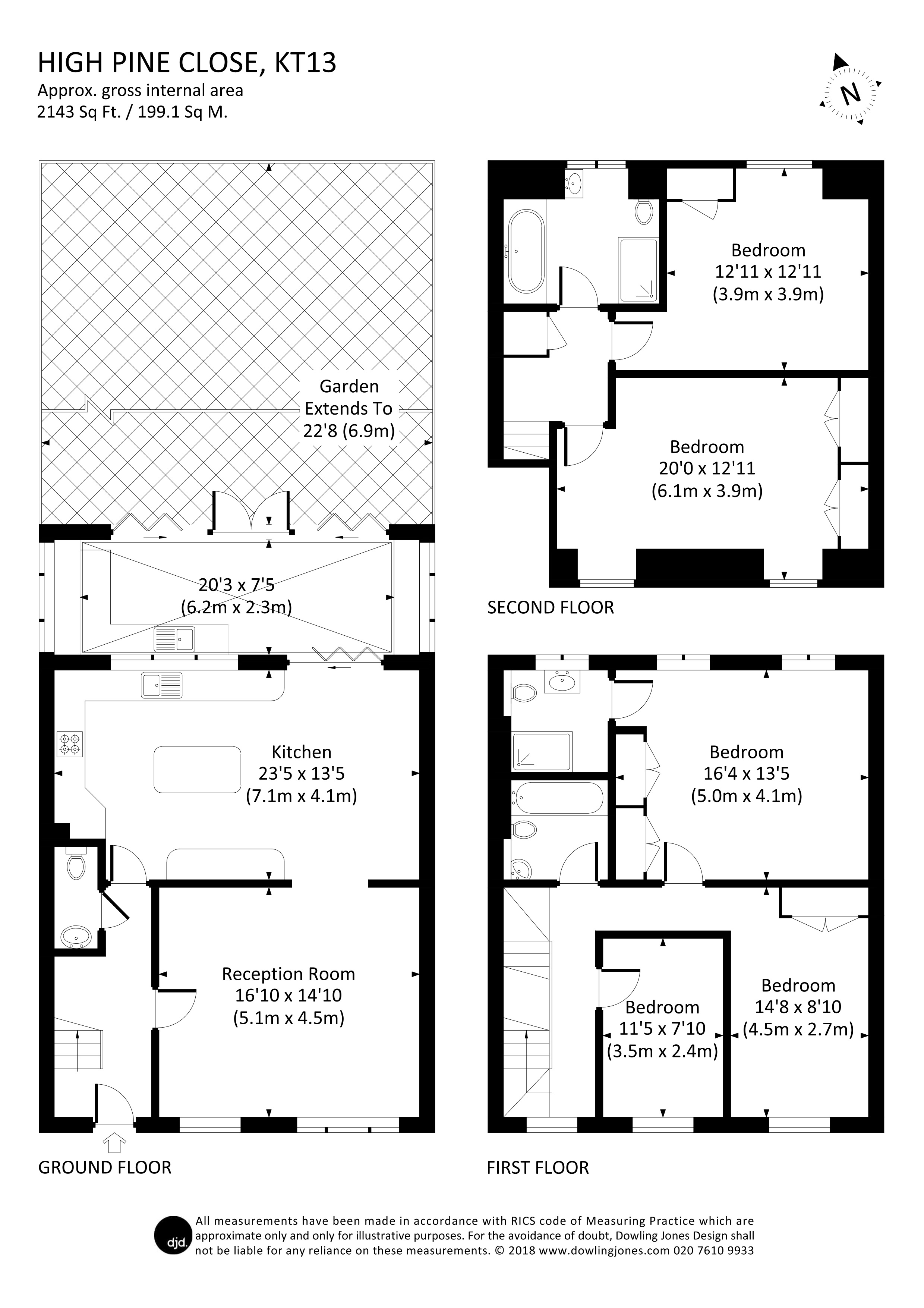 5 Bedrooms  to rent in High Pine Close, Weybridge KT13