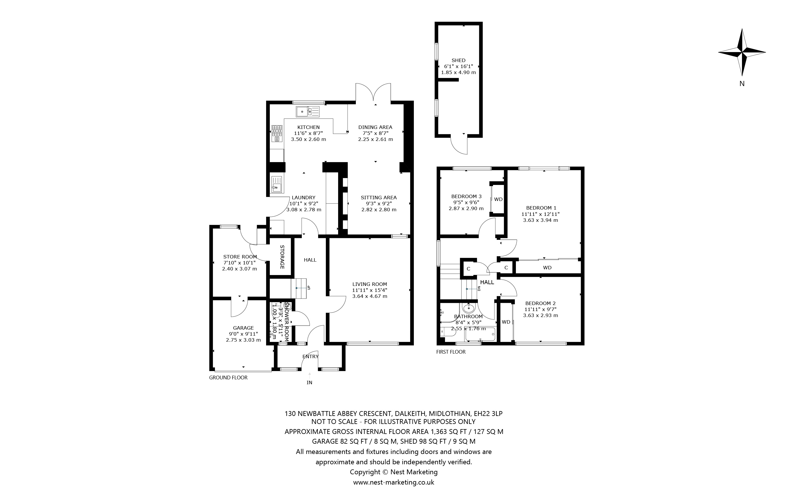 130, Newbattle Abbey Crescent, Dalkeith floorplan