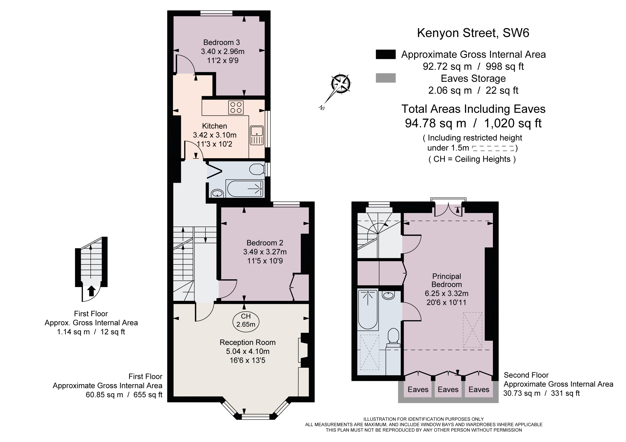 Kenyon Street, Fulham, London SW6, 3 bedroom flat for sale 64997575