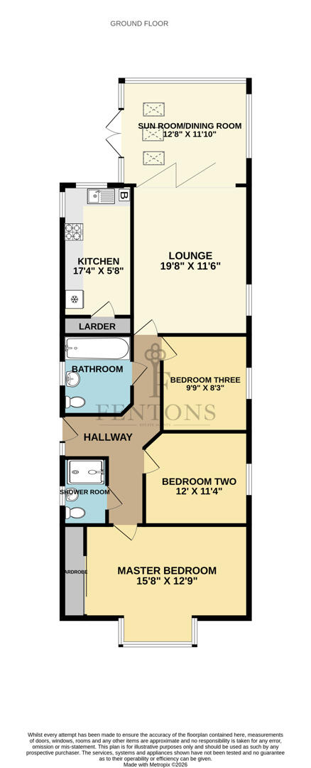 105, Hall Lane, Walton-on-the-Naze floorplan