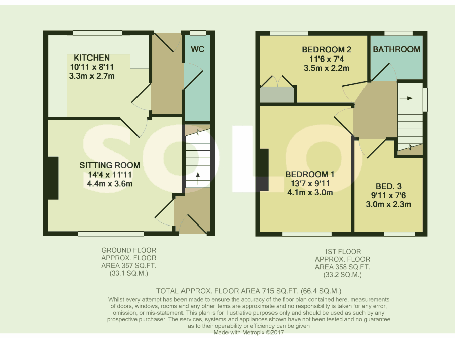 81, Priest Lane, Ripon floorplan