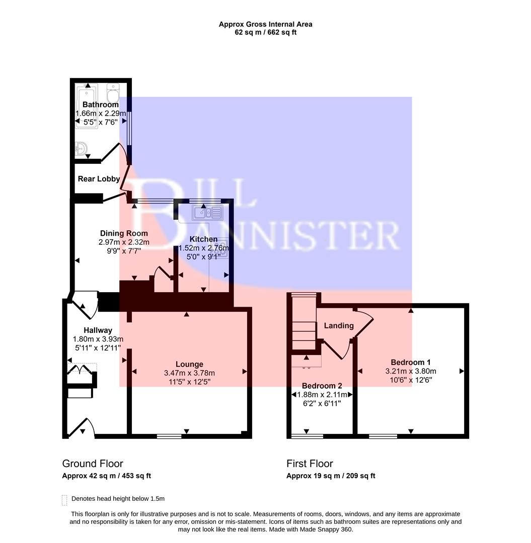 2, Moor Street, Camborne floorplan