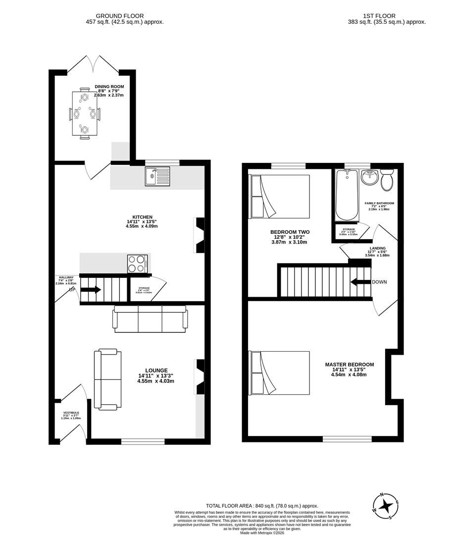 164, Dunkirk Lane, Leyland floorplan