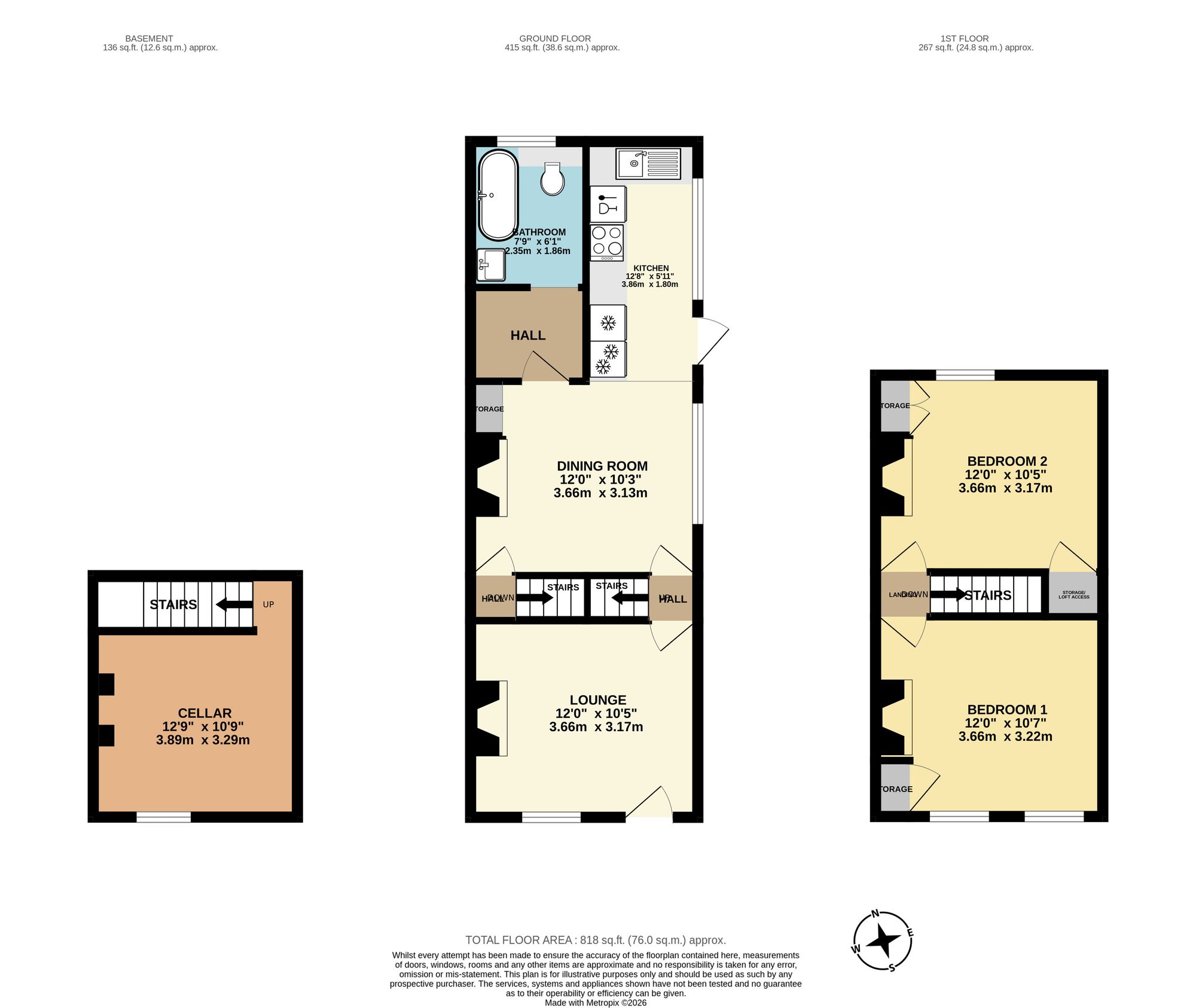 7 High Street, Rochester floorplan