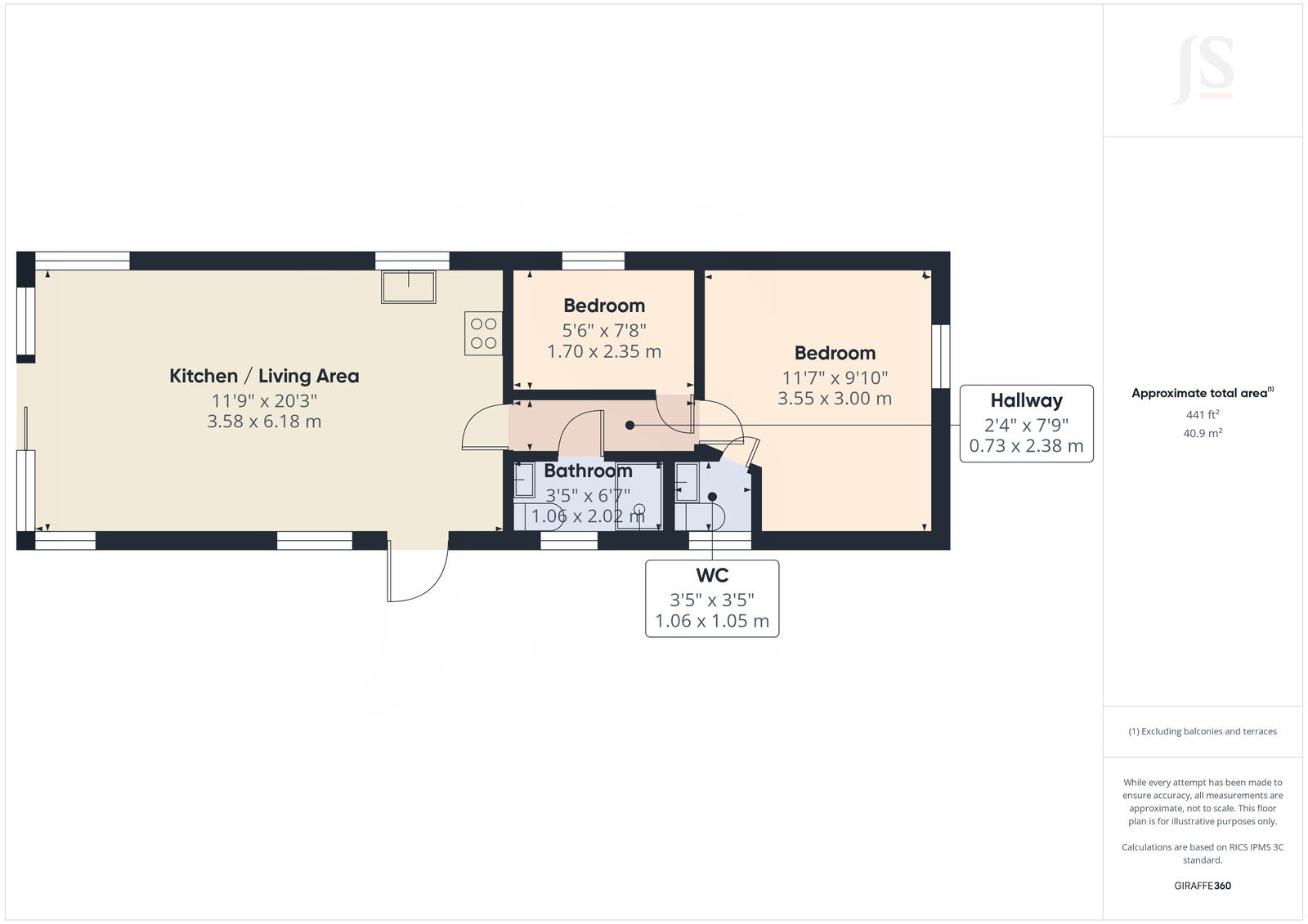 58 Beach Park,70a Brighton Road, Lancing floorplan