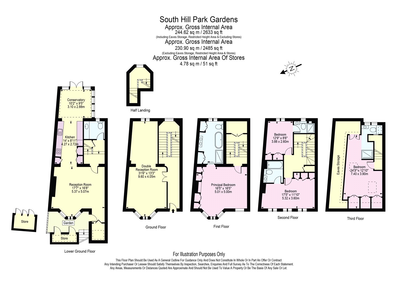 14A,, South Hill Park Gardens, London floorplan