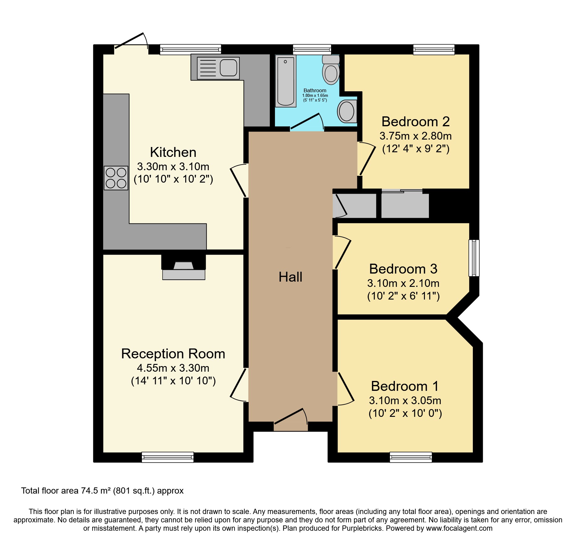 283, Tamworth Lane, Mitcham floorplan