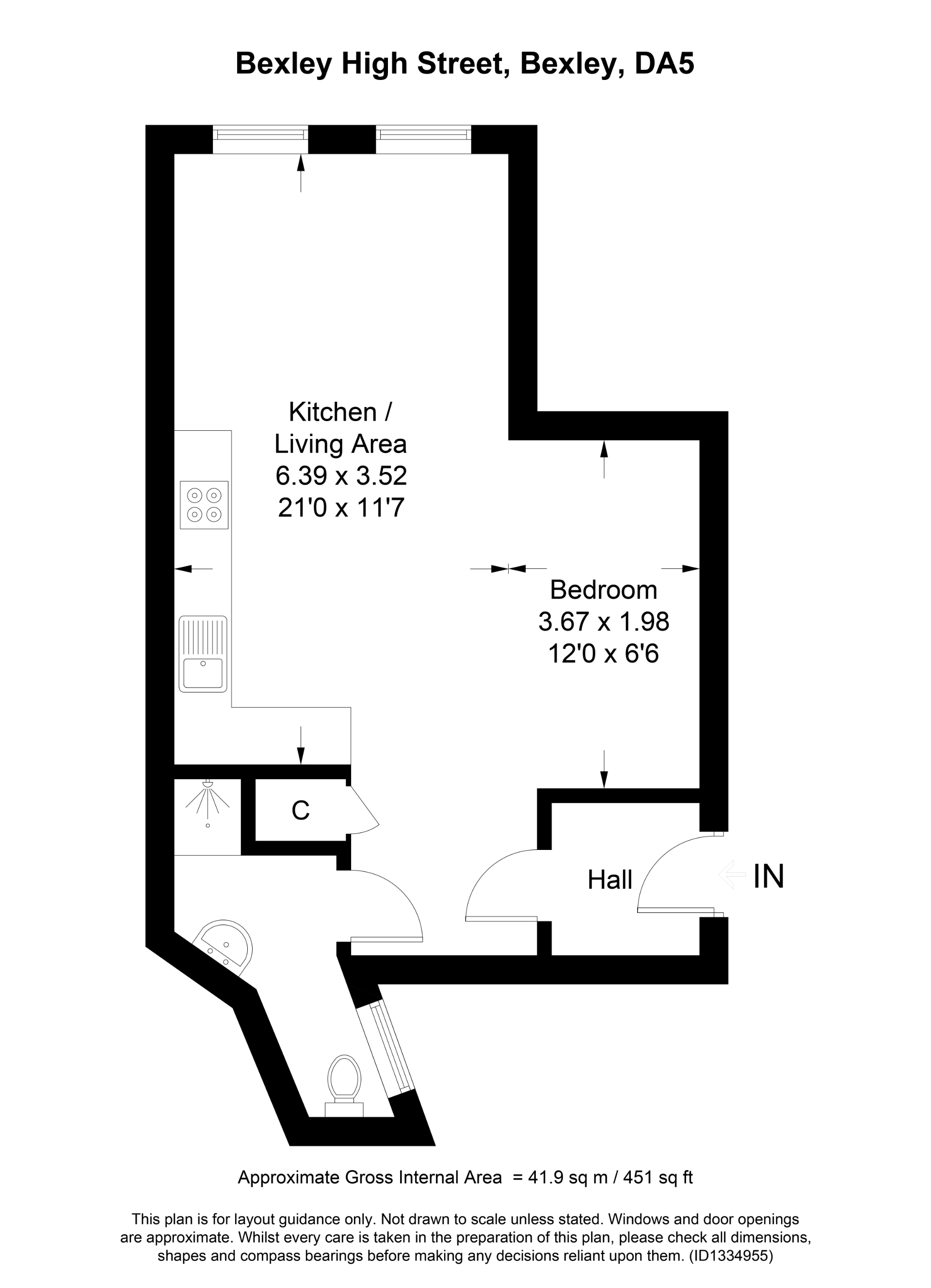 5 Judd House 77-77A, Bexley High Street, Greater London floorplan