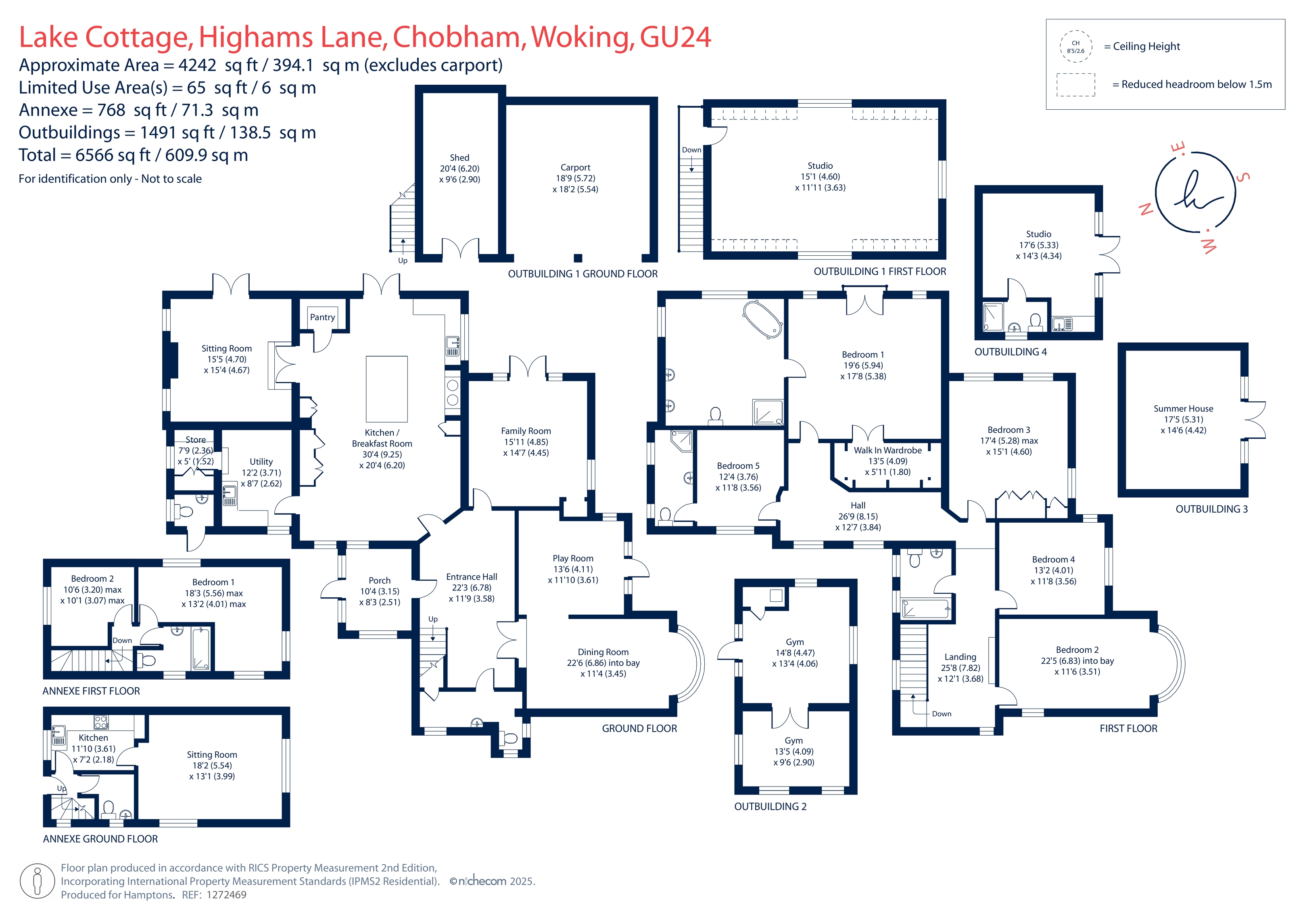Lake House, Highams Lane, Chobham floorplan