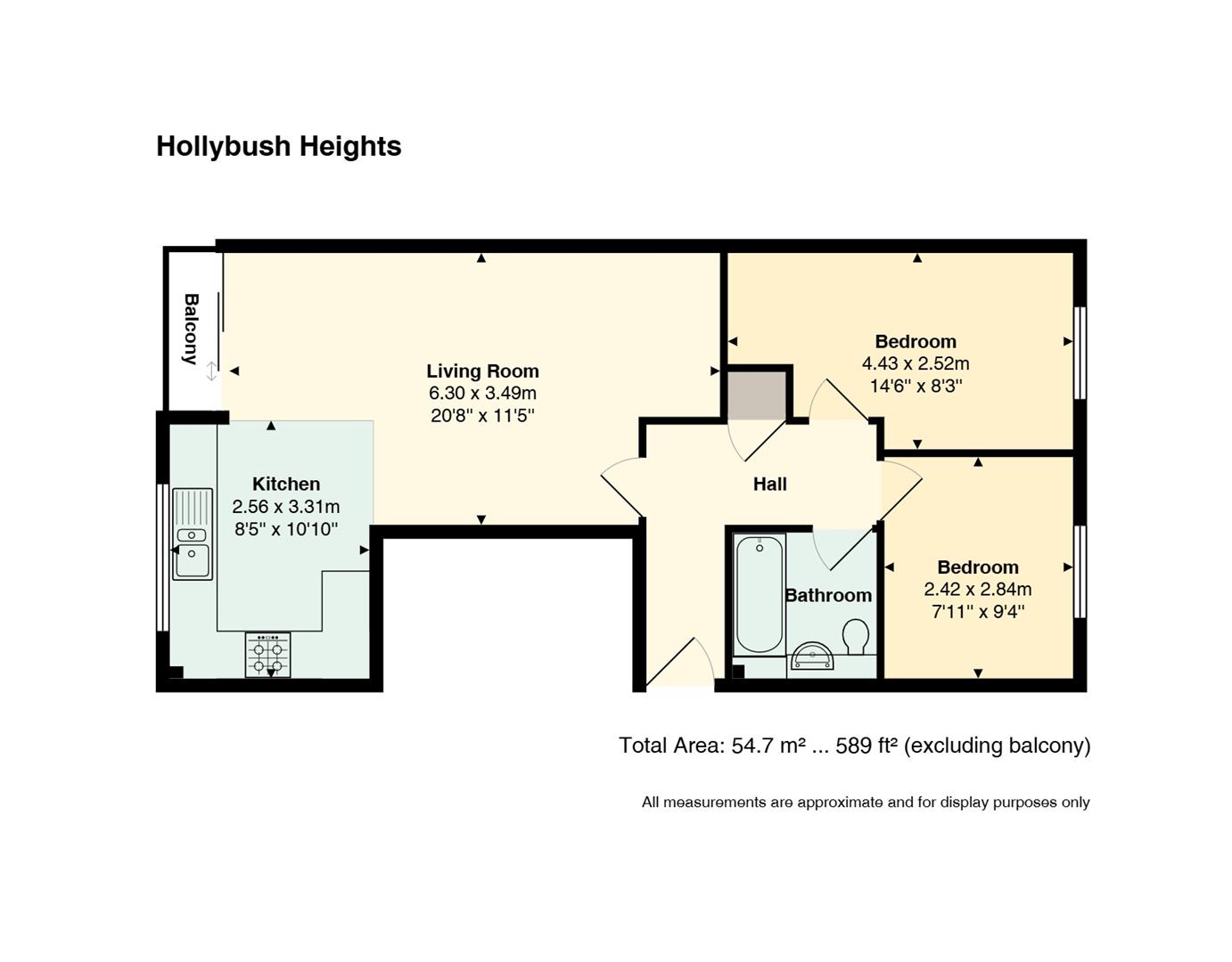 15, Hollybush Heights, Cardiff floorplan