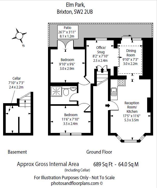 Elm Park, London SW2, 2 bedroom flat for sale 64097703 PrimeLocation
