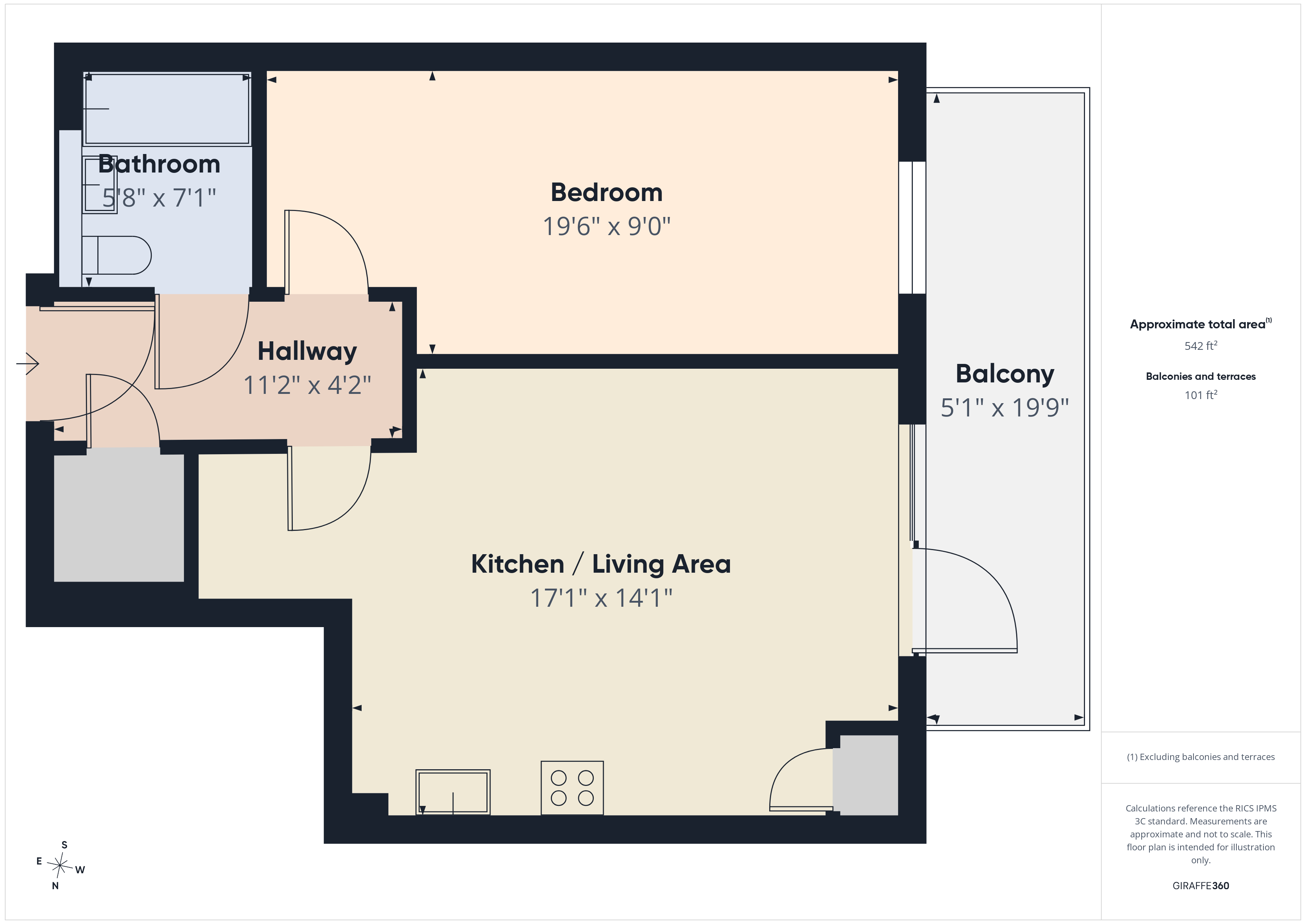 Flat 12,, Chalkhill Apartments, Purley floorplan