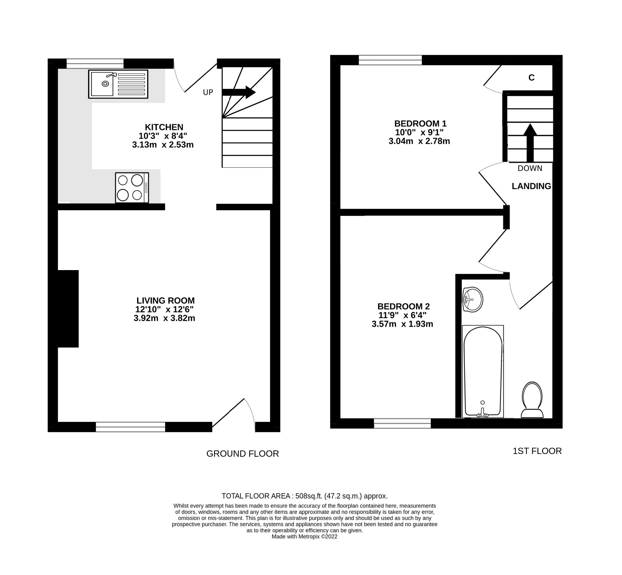 Queen Street, Cirencester GL7, 2 bedroom terraced house for sale