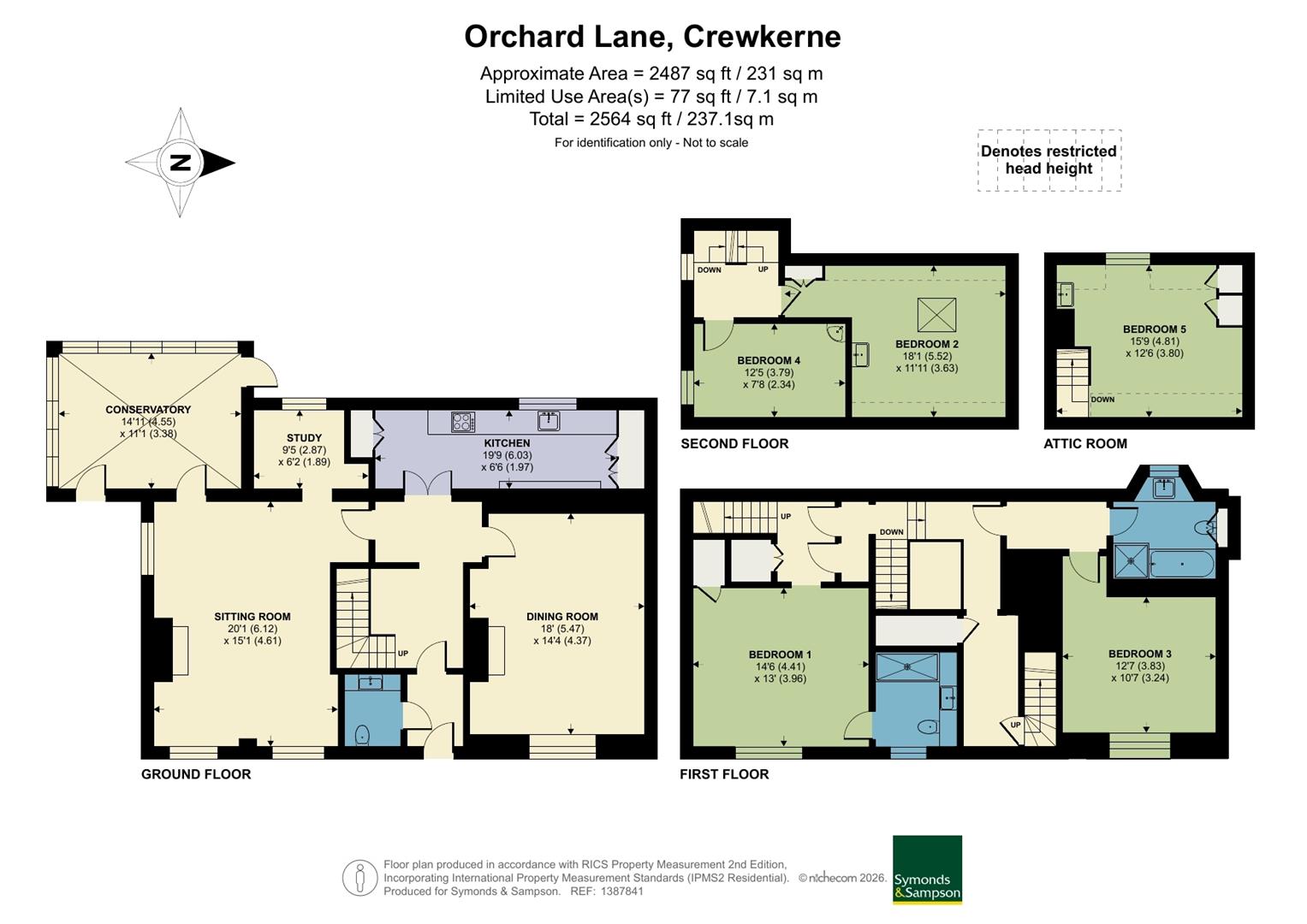 Orchard House, Orchard Lane, Crewkerne floorplan