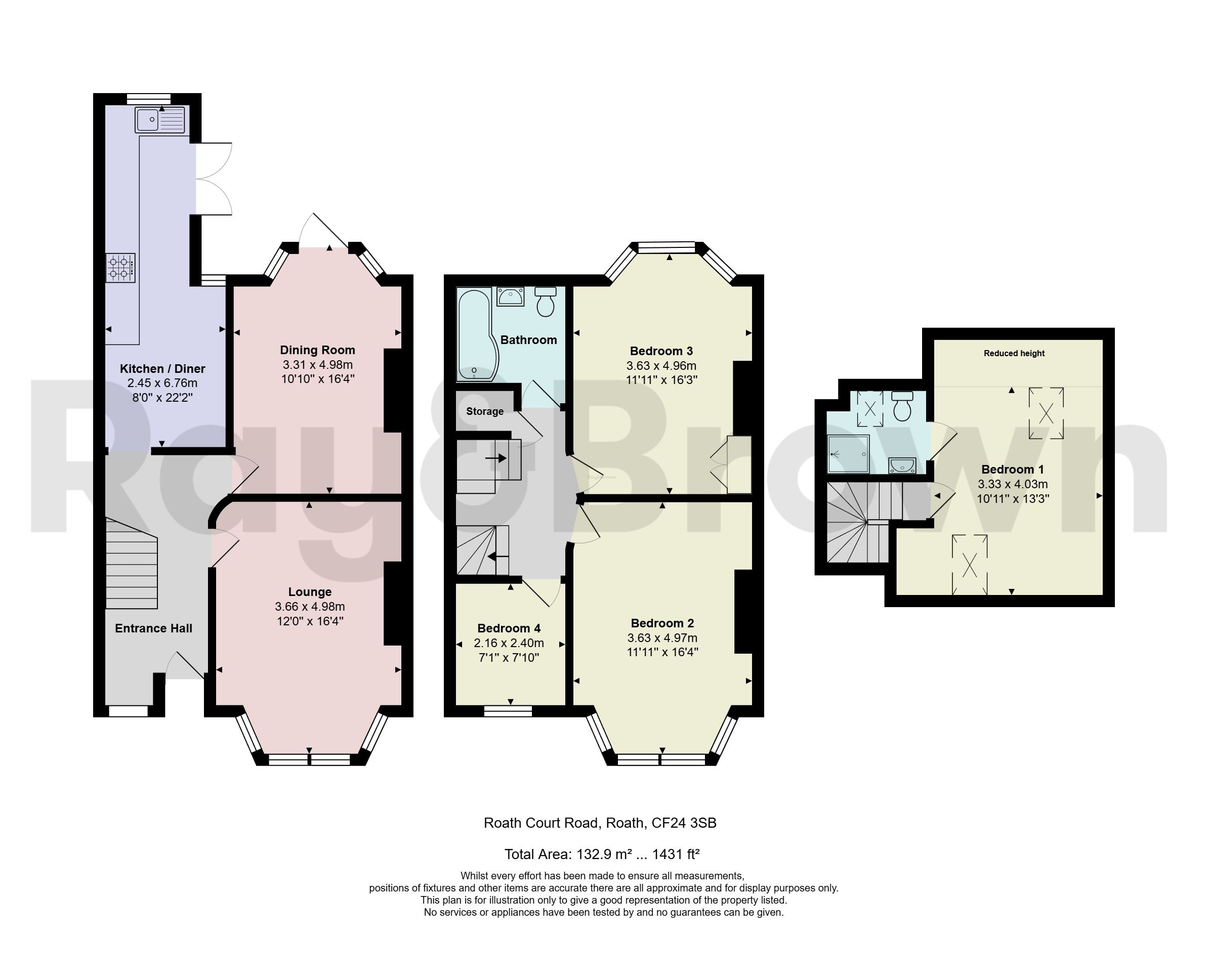 7 Roath Court Road, Cardiff floorplan