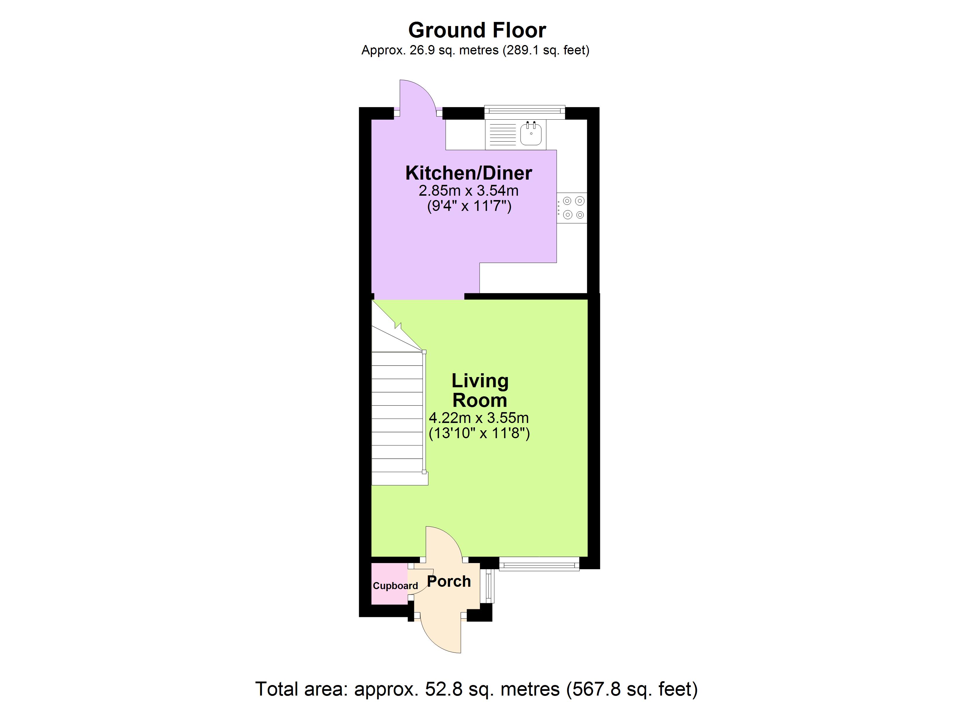 2 Bedrooms Terraced house for sale in Marlowe Road, Larkfield, Aylesford, Kent ME20