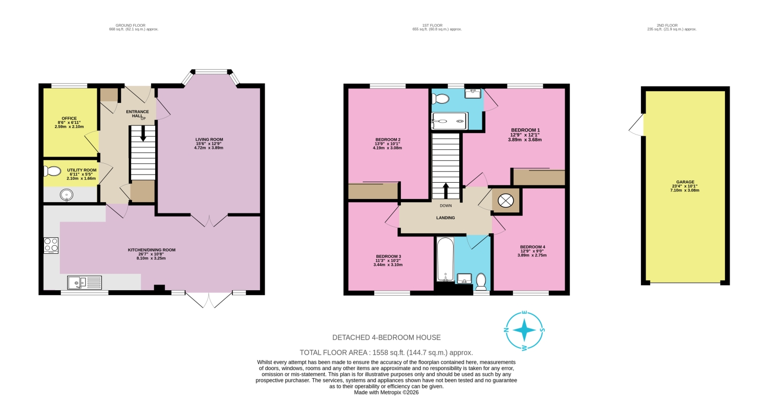 27, Saffron Avenue, Wymondham floorplan