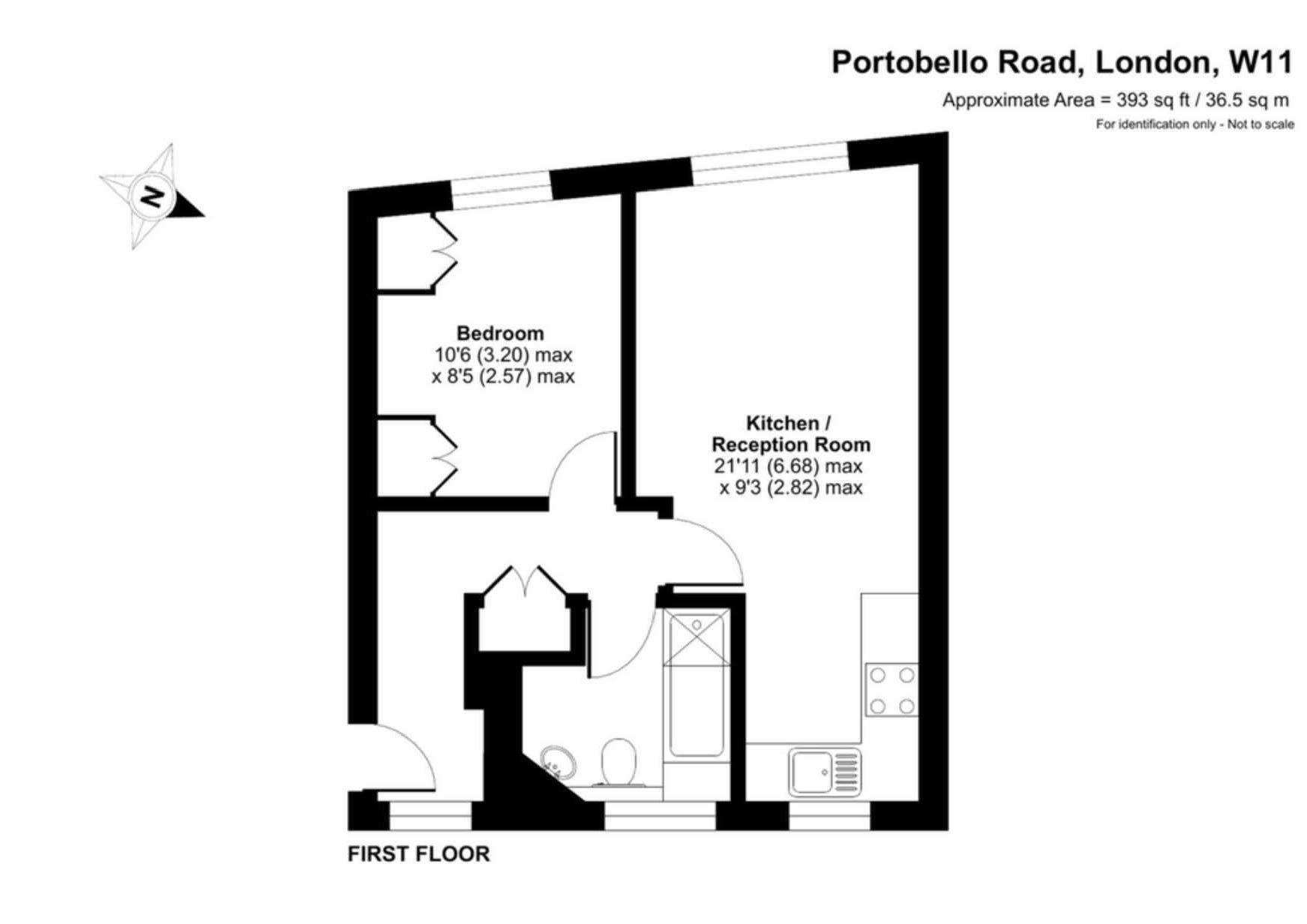 Flat A, 138 - 140 Portobello Road, London floorplan