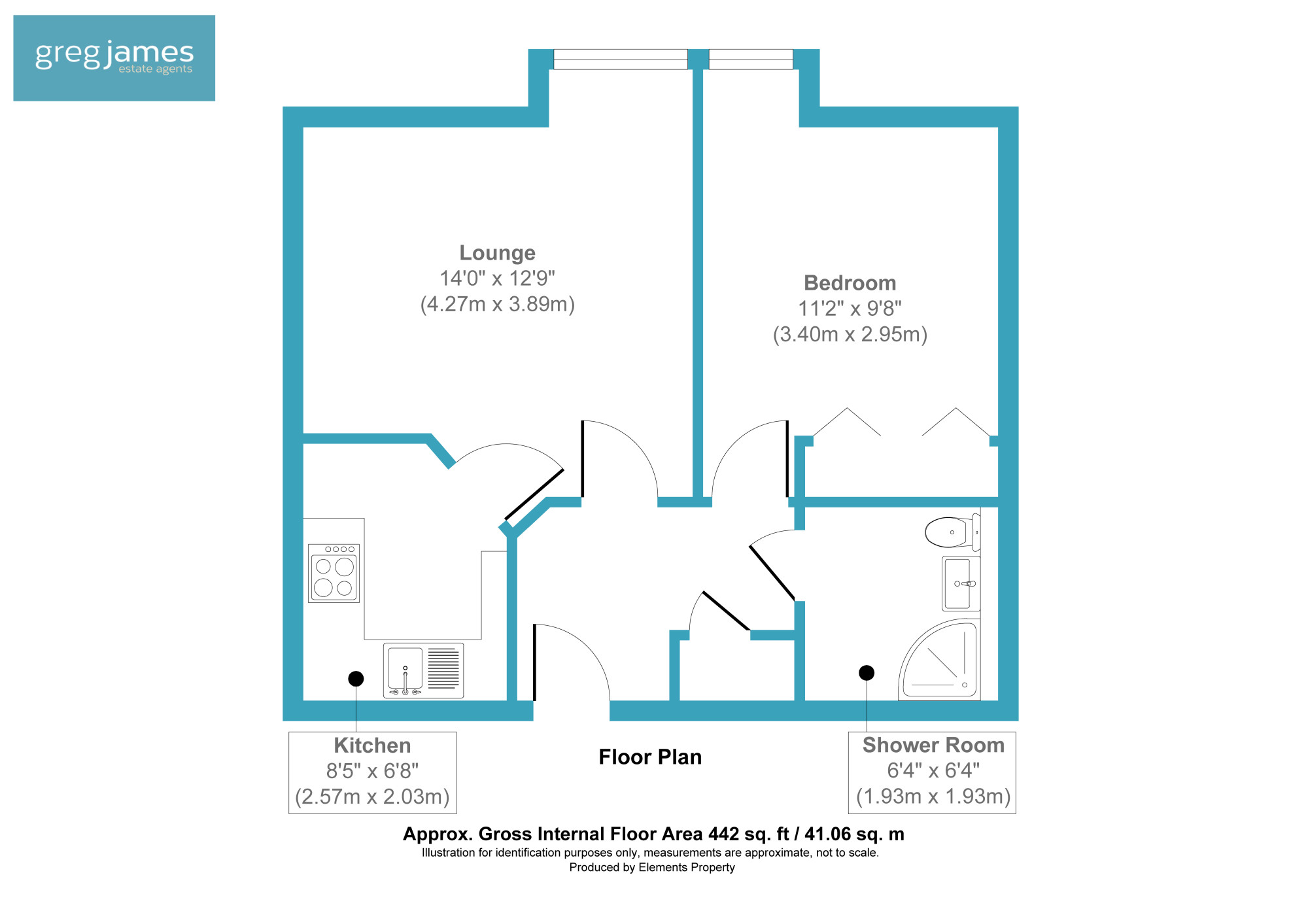 33, Farley Court, Farnborough floorplan