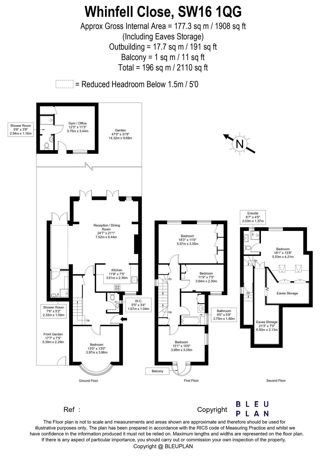 12, Whinfell Close, London floorplan