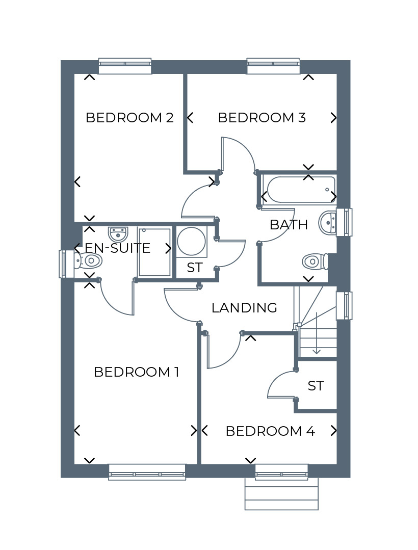 012, Middles Road, South Moor, Stanley floorplan