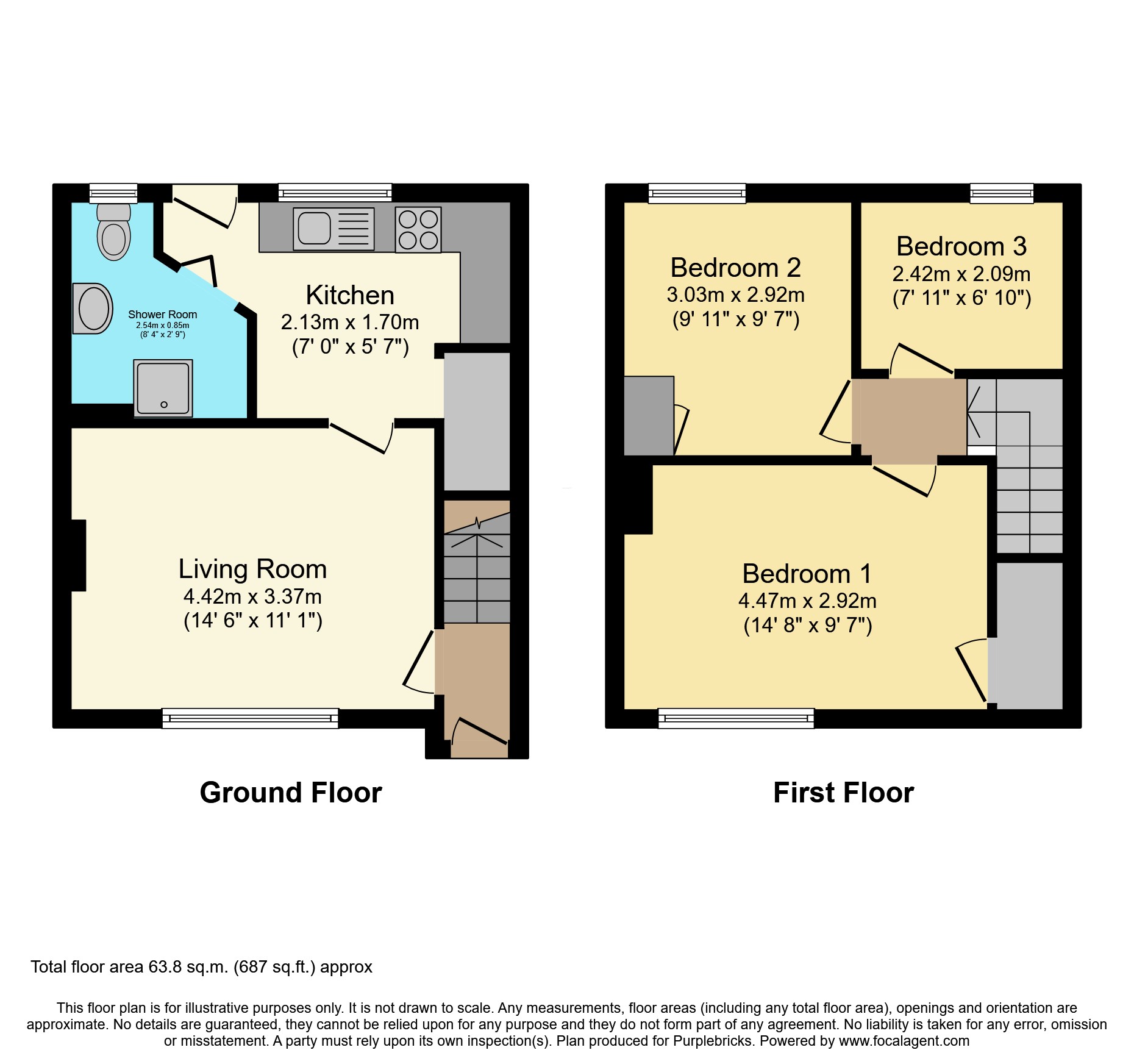 29, Marchwood Close, Nottingham floorplan