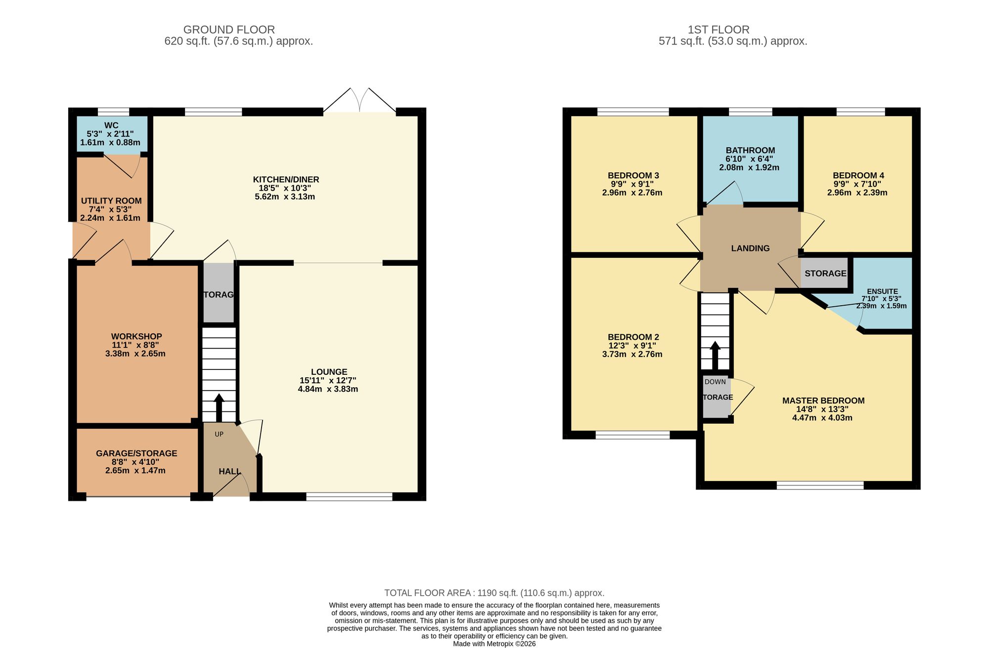 43 Halls Close, Manchester floorplan