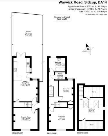 11, Warwick Road, Sidcup floorplan