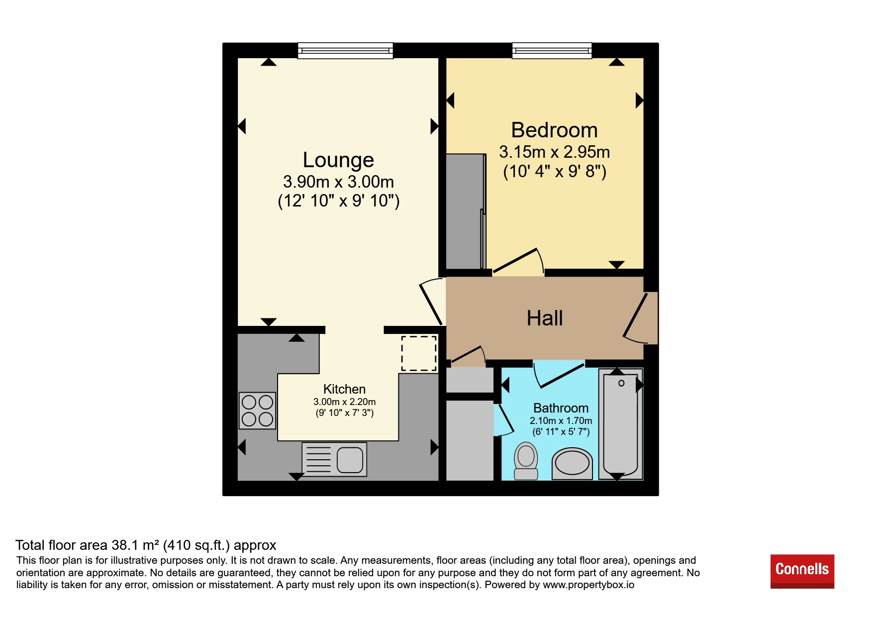 Flat 3, St Andrews Court, 1, Upton Park, Slough floorplan