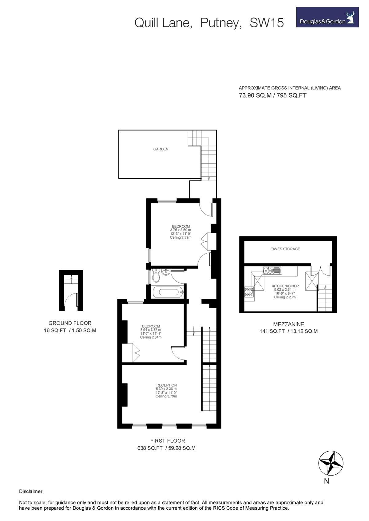 2 Bedrooms Flat to rent in Quill Lane, London SW15