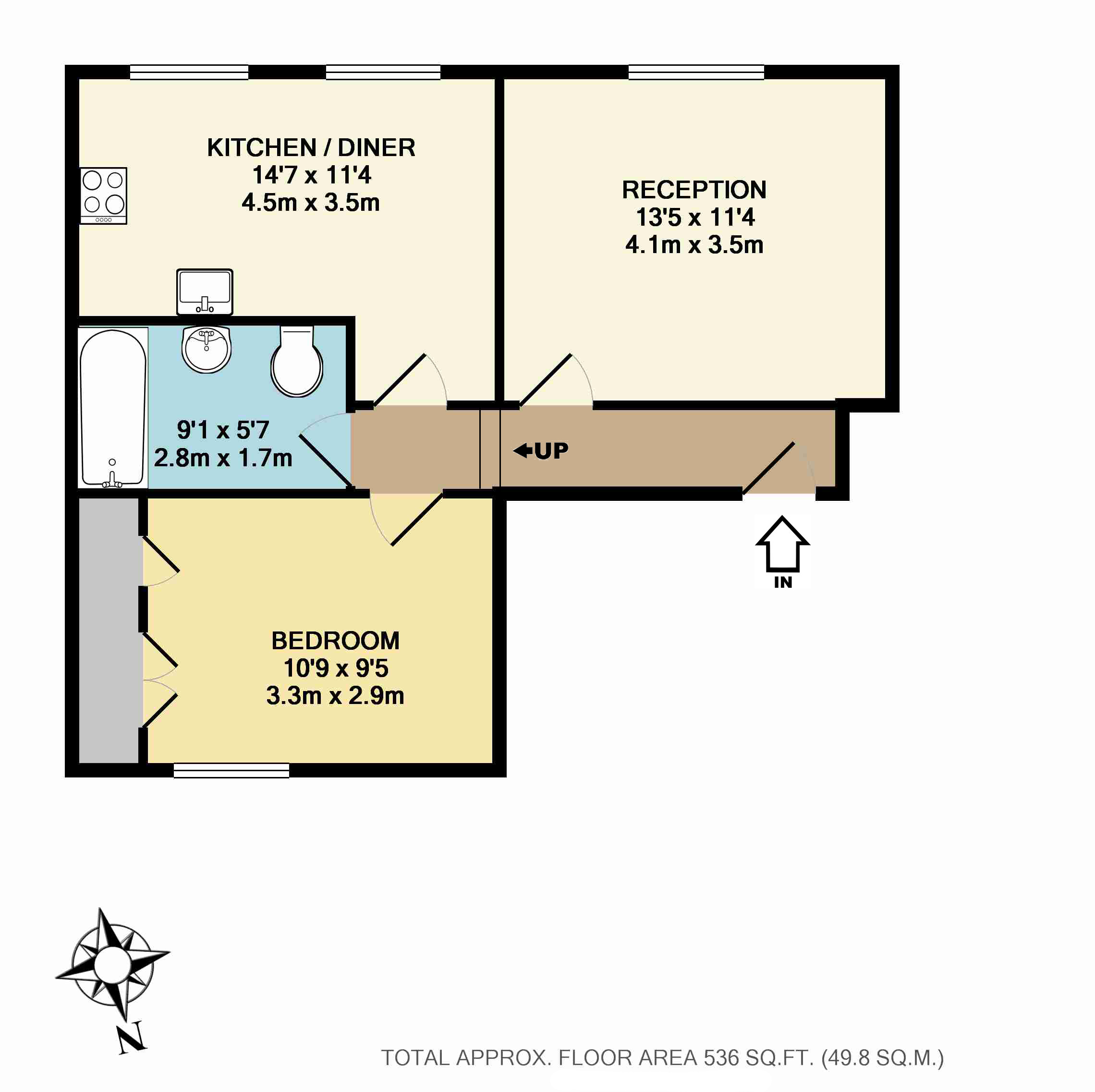 1 Bedrooms Flat to rent in York Way, Kings Cross N1