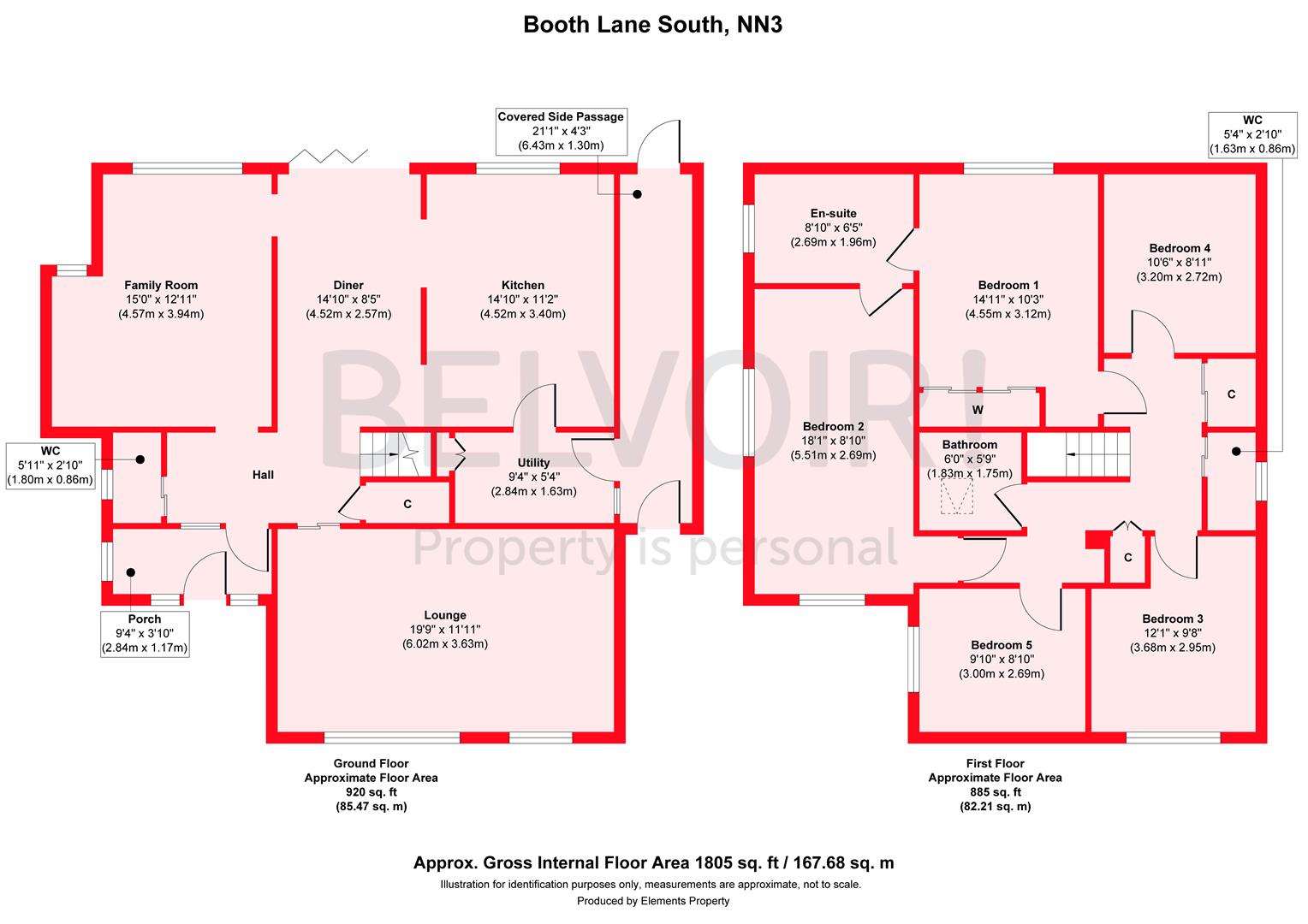 117, Booth Lane South, Northampton floorplan