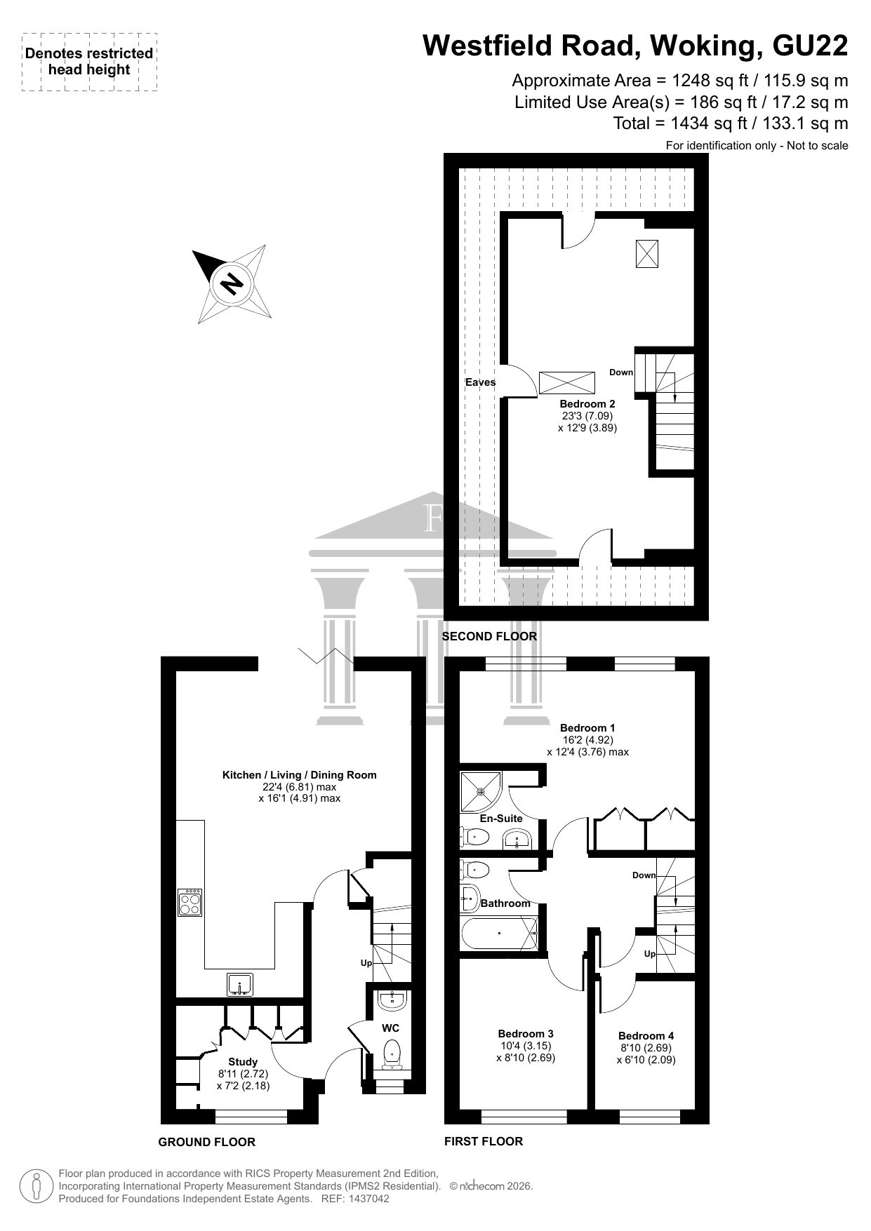 Plot 3 Tilia Copse, 33 Westfield Road, Woking floorplan