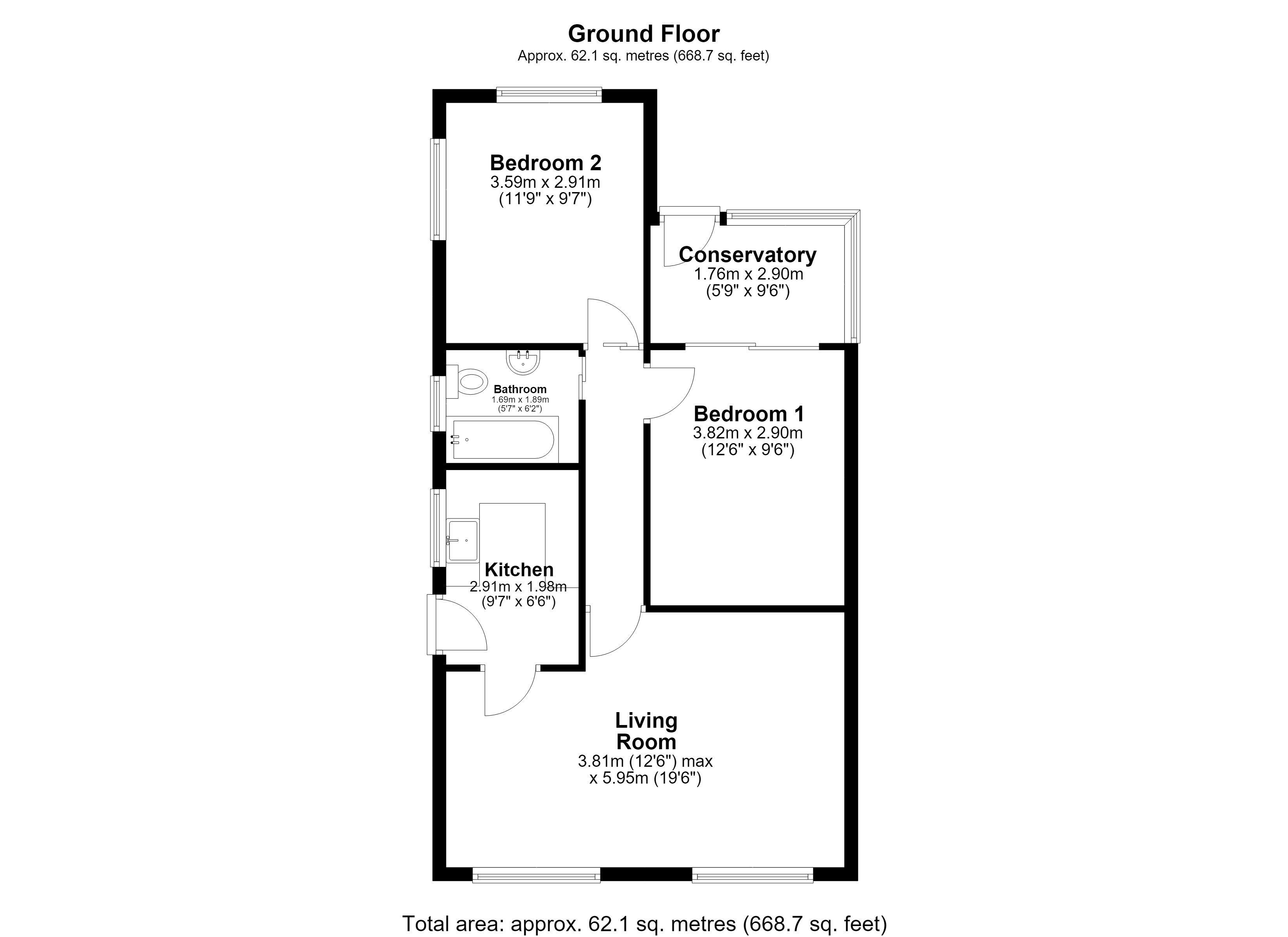 141, Kimberley Road, Lowestoft floorplan