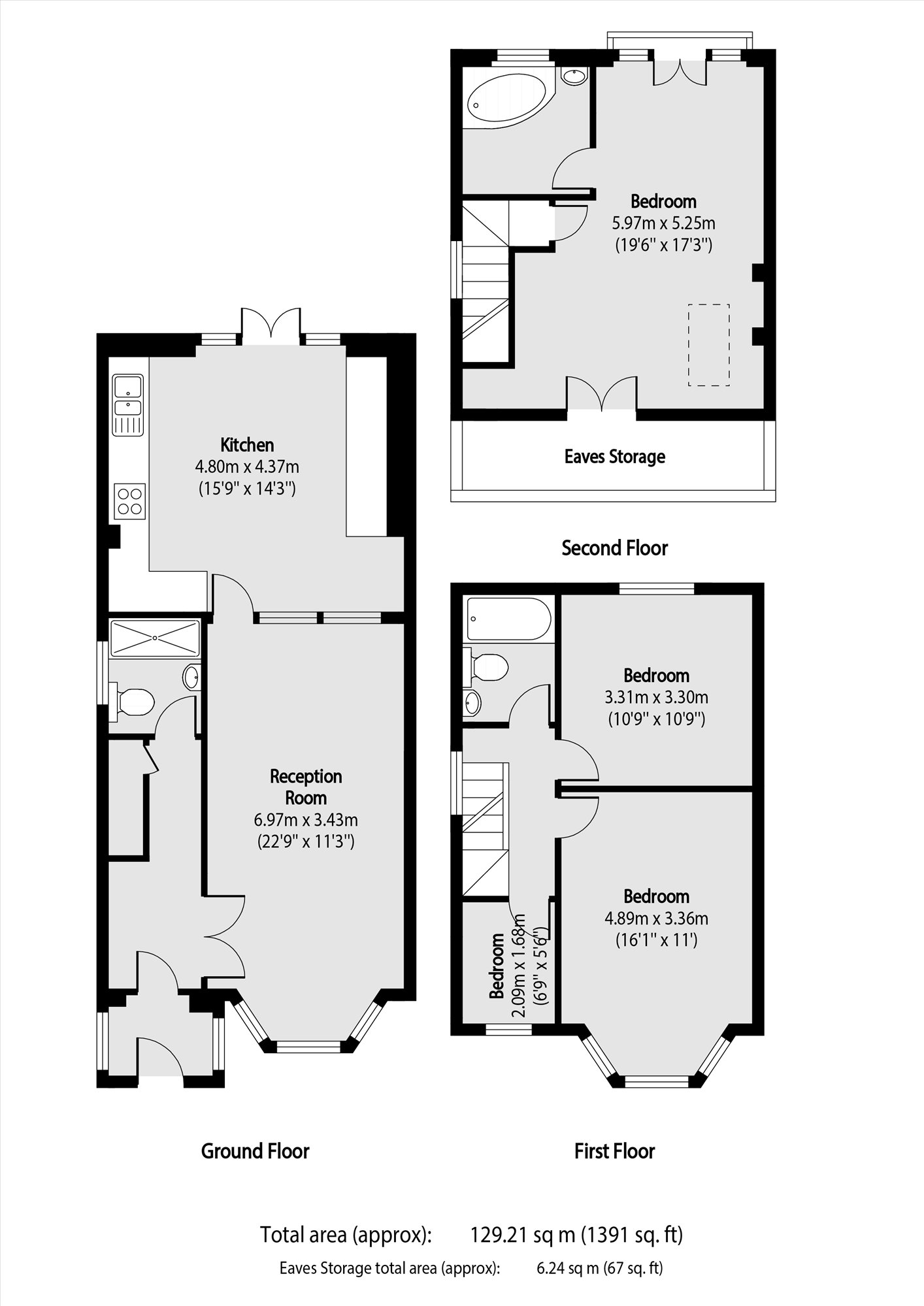 141, Cumbrian Gardens, London floorplan