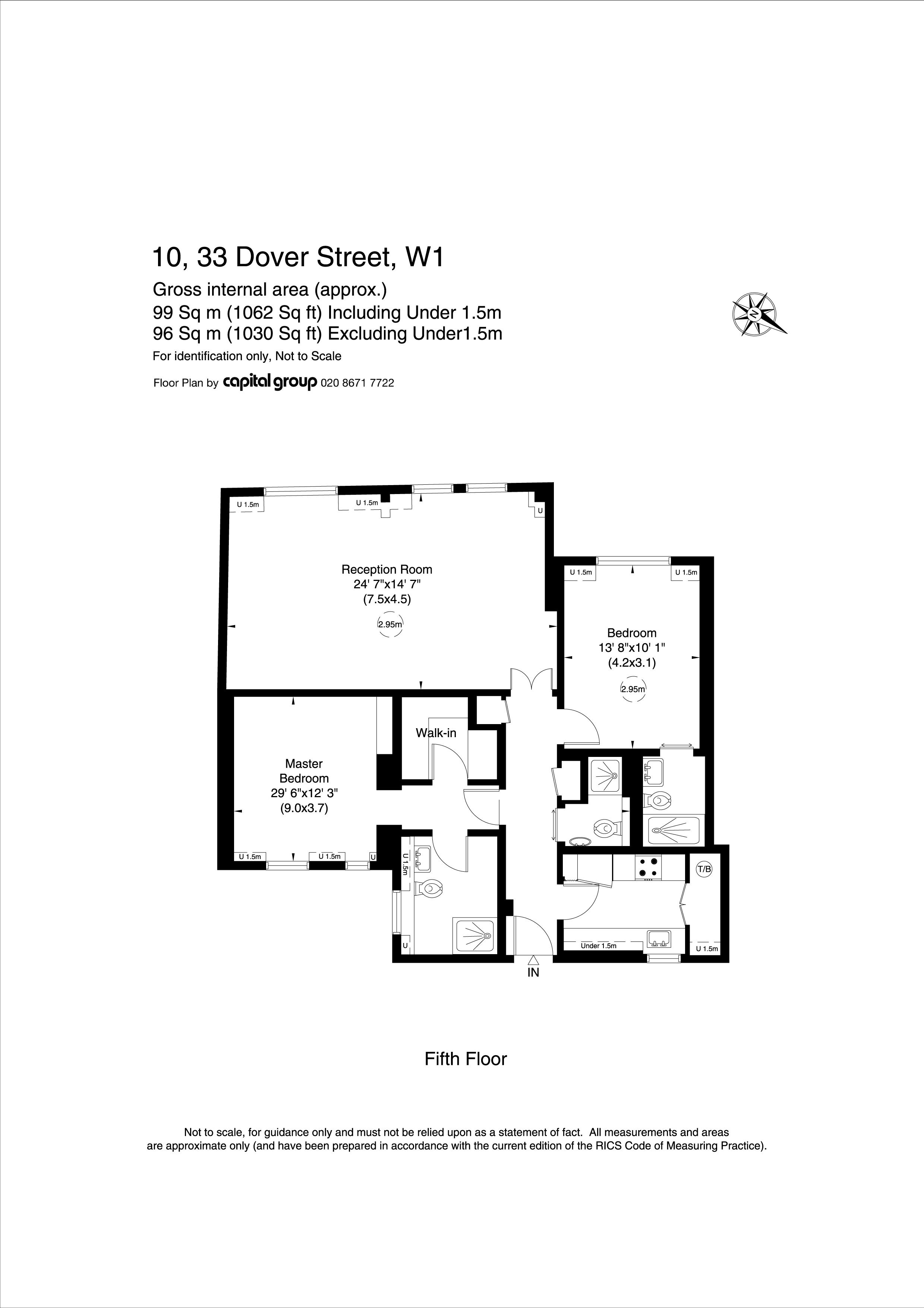 2 Bedrooms Flat for sale in Dover Street, London W1S
