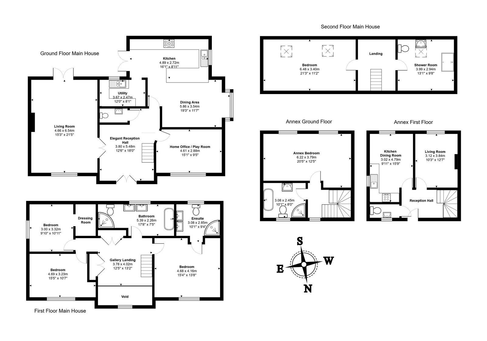 The Oaks, Chirk Road, Gobowen floorplan