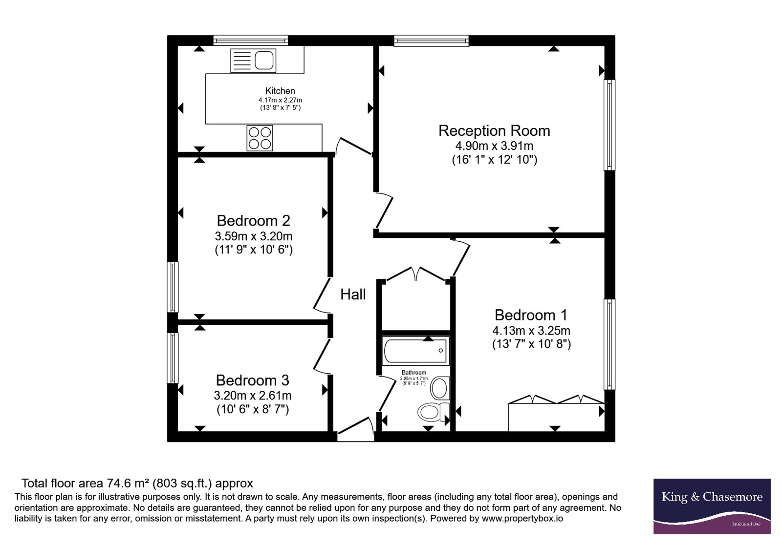 Flat 7 Harrington Mansions,, 5a Harrington Road, East Sussex floorplan